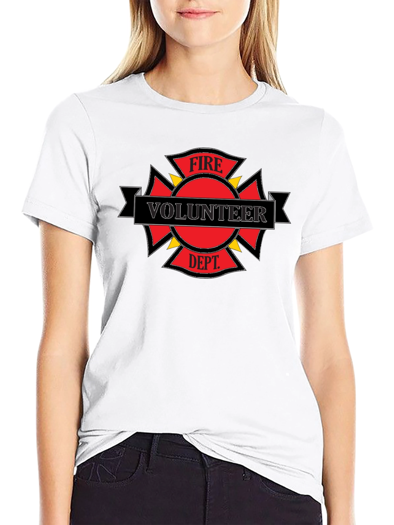 Black Volunteer Fire Dept. T-Shirt view 9