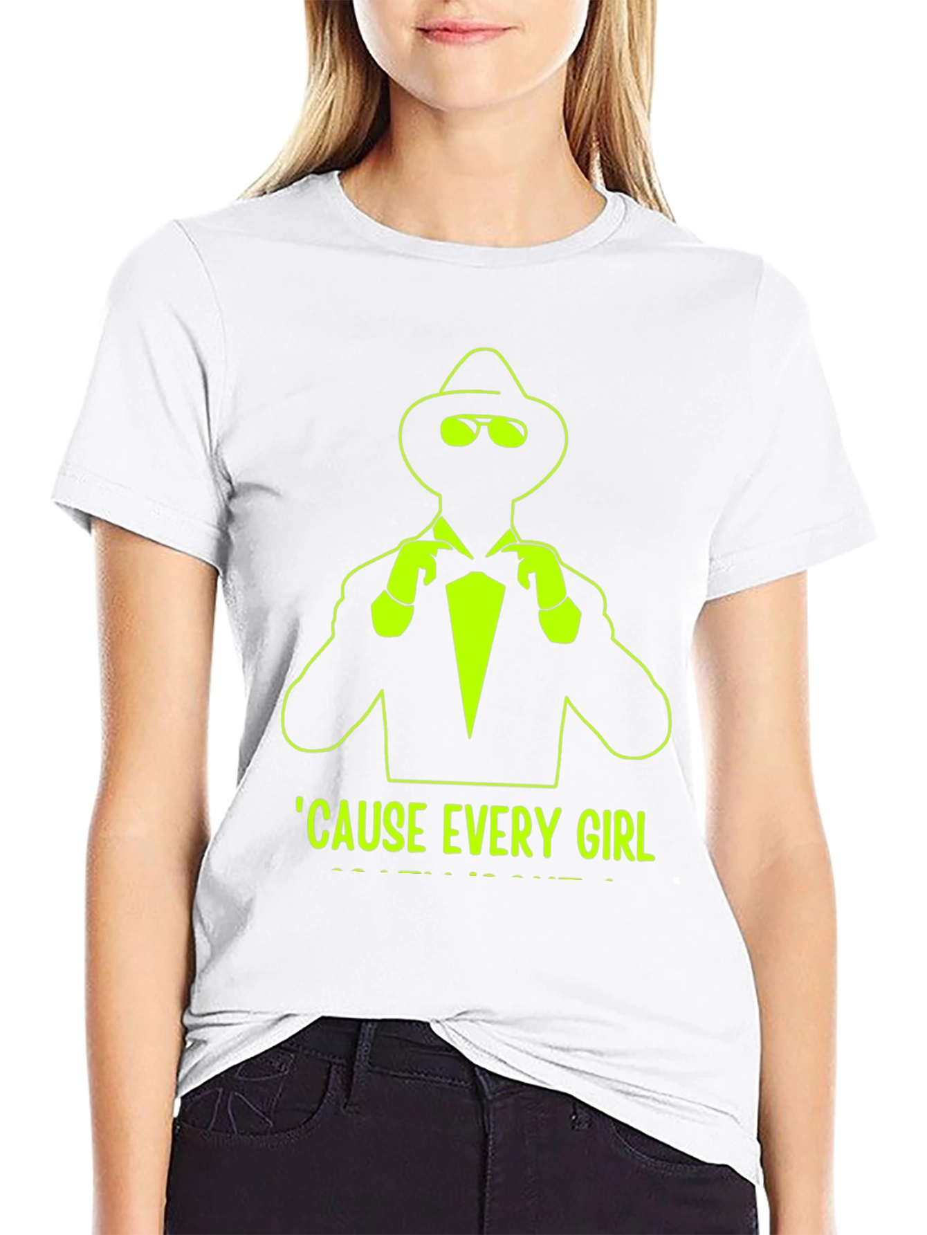 Black Mystery Man Graphic Tee - Cause Every Girl... view 9