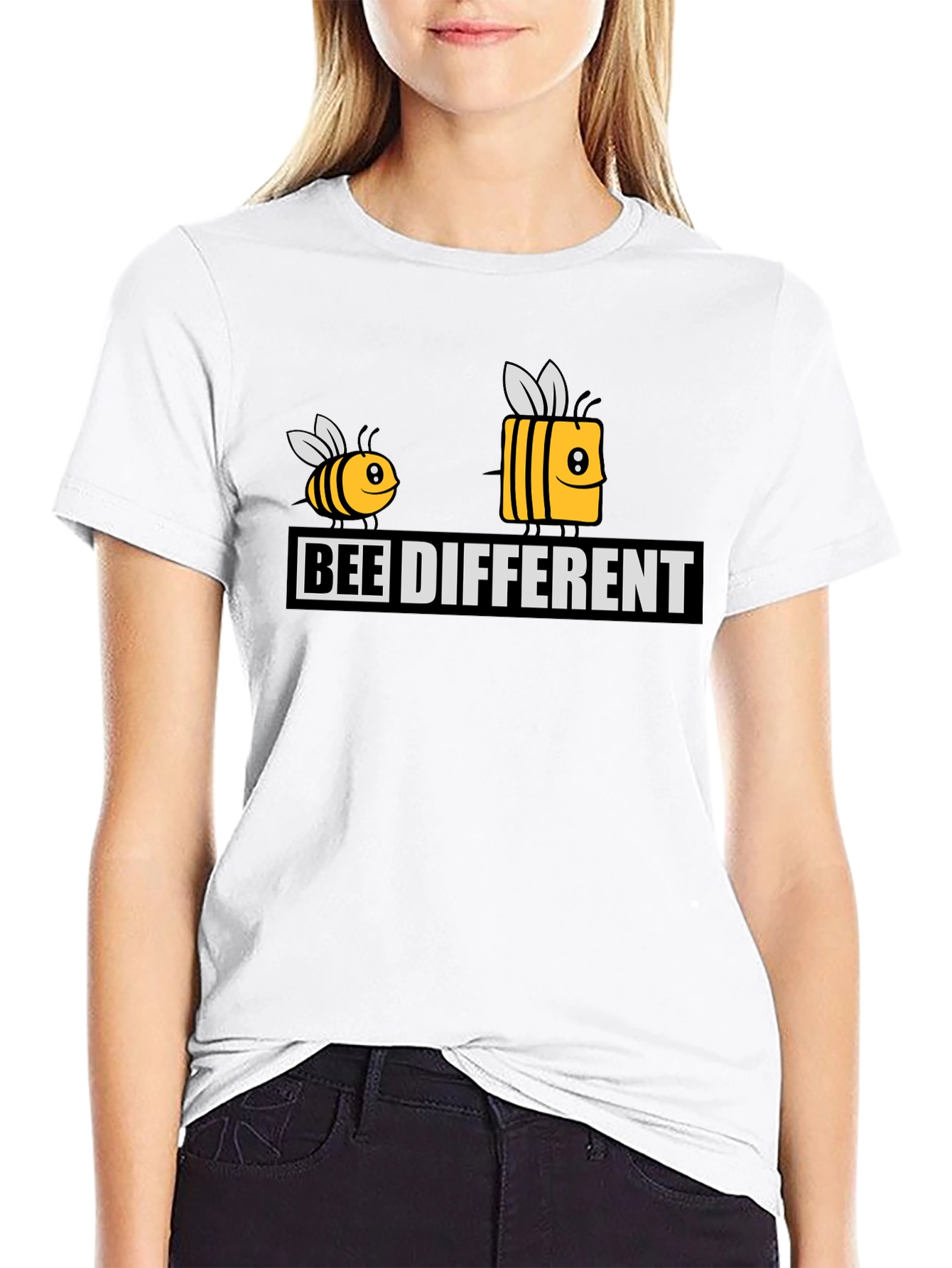 Black Bee Different Graphic Tee - Unique & Stylish! view 9