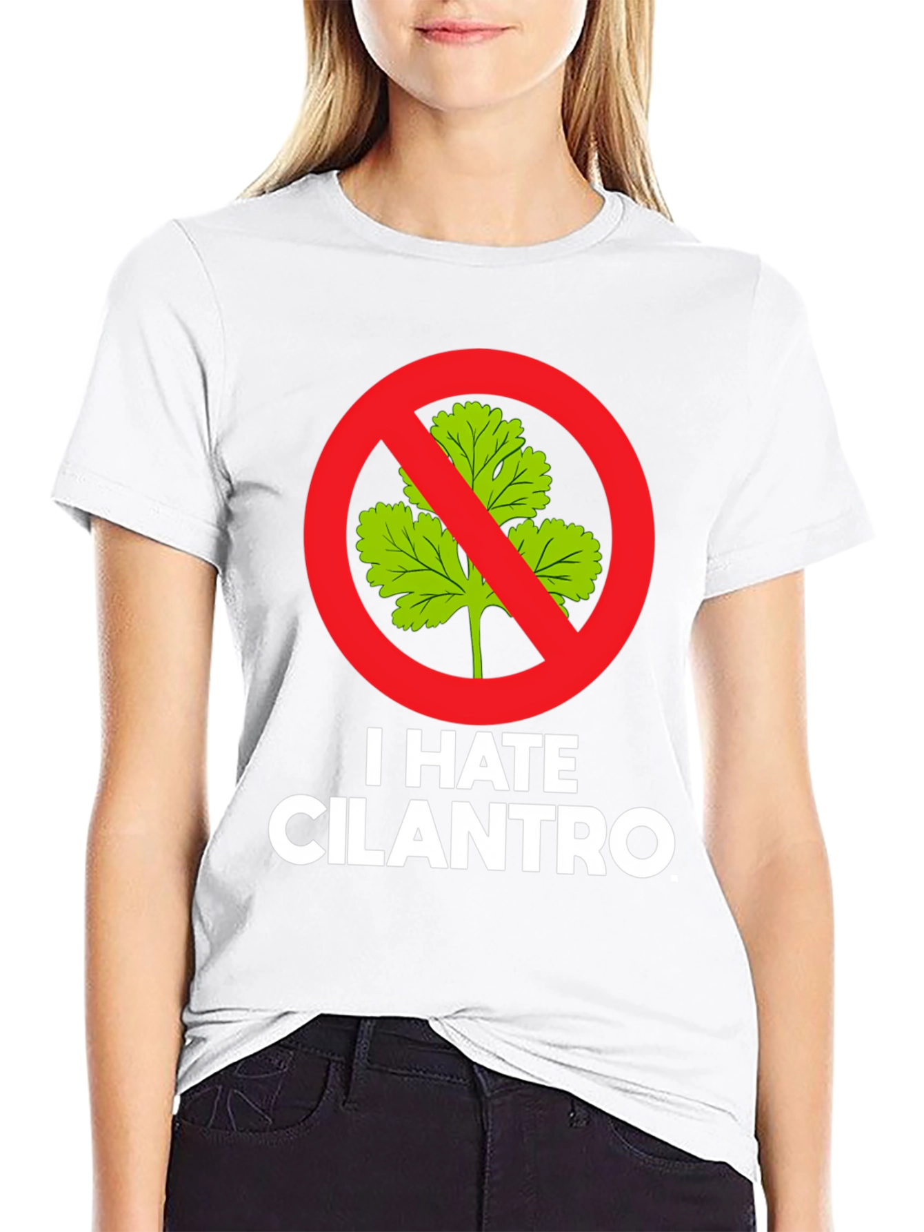 Black I Hate Cilantro Graphic Tee view 9