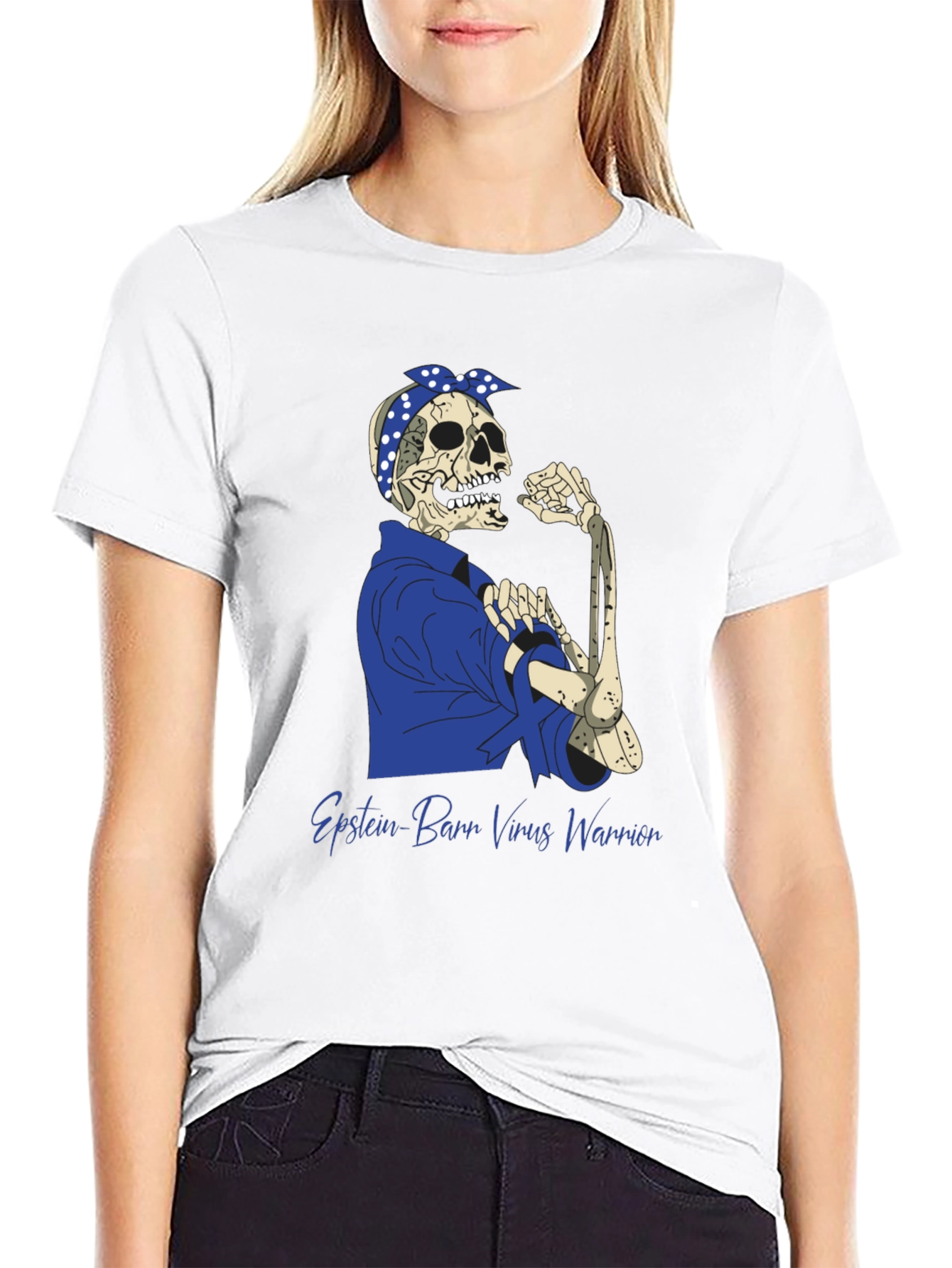 Black Epstein-Barr Warrior T-Shirt view 9