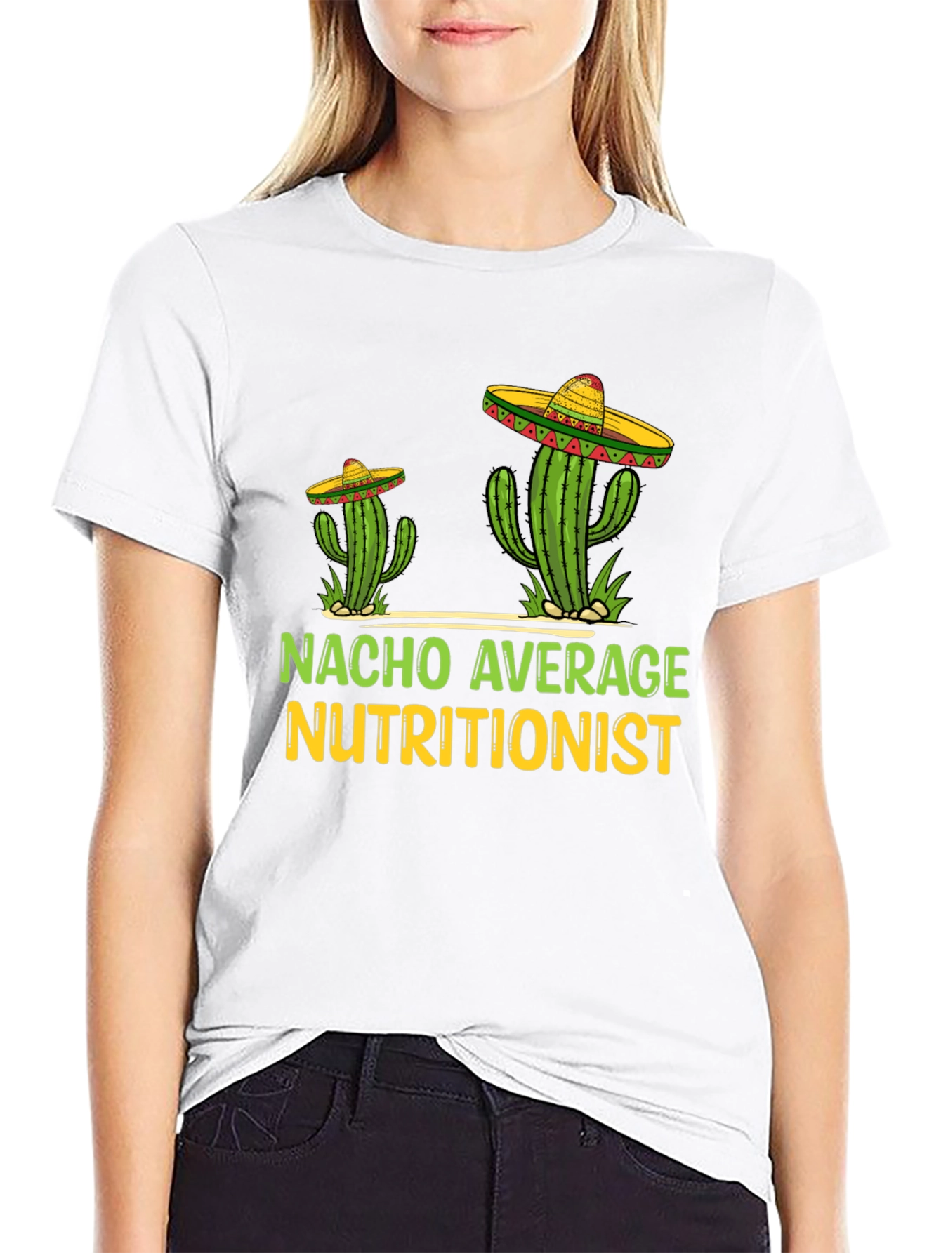 Black Nacho Average Nutritionist Graphic Tee view 9