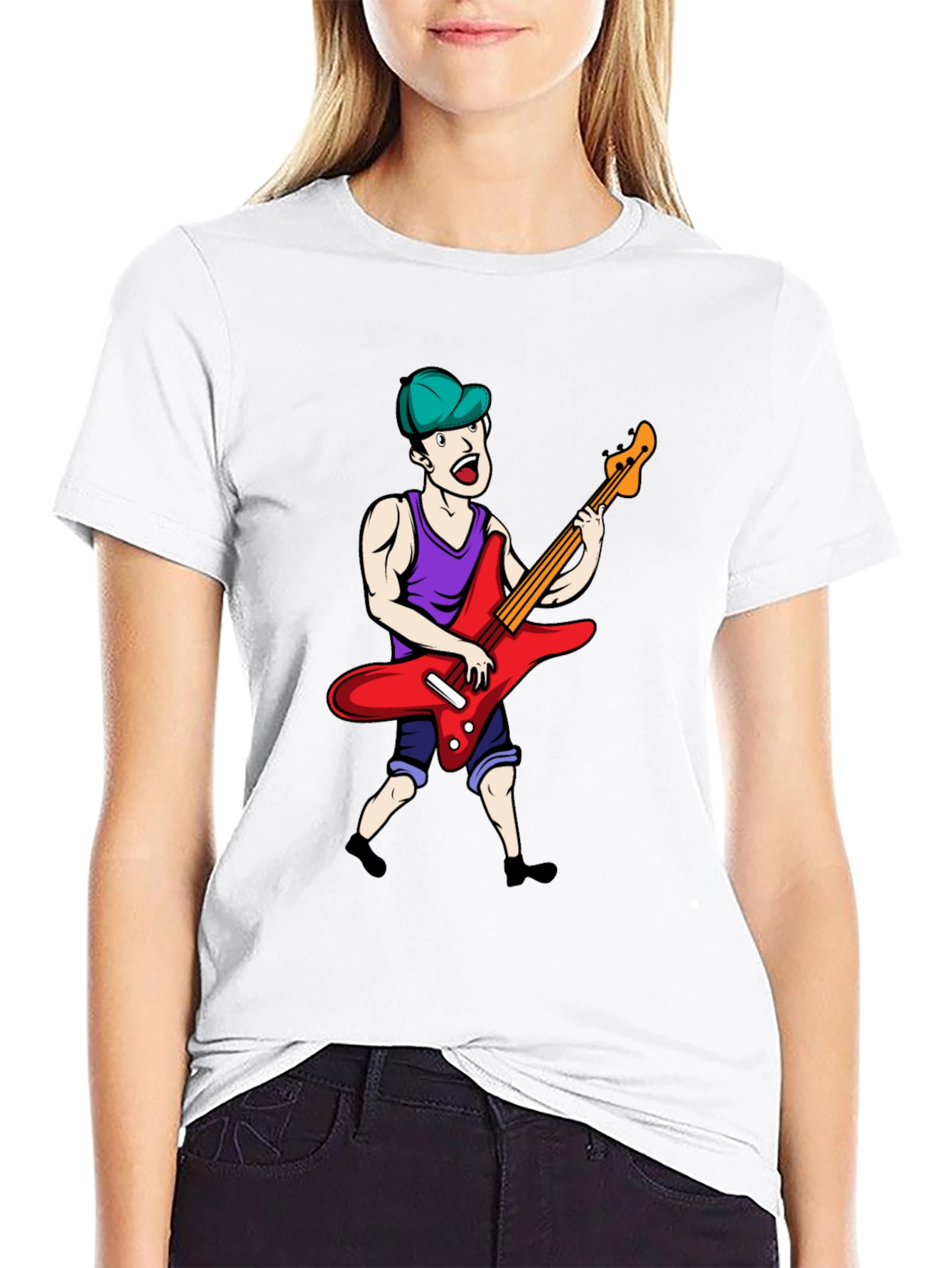 Black Rock On Graphic T-Shirt view 9