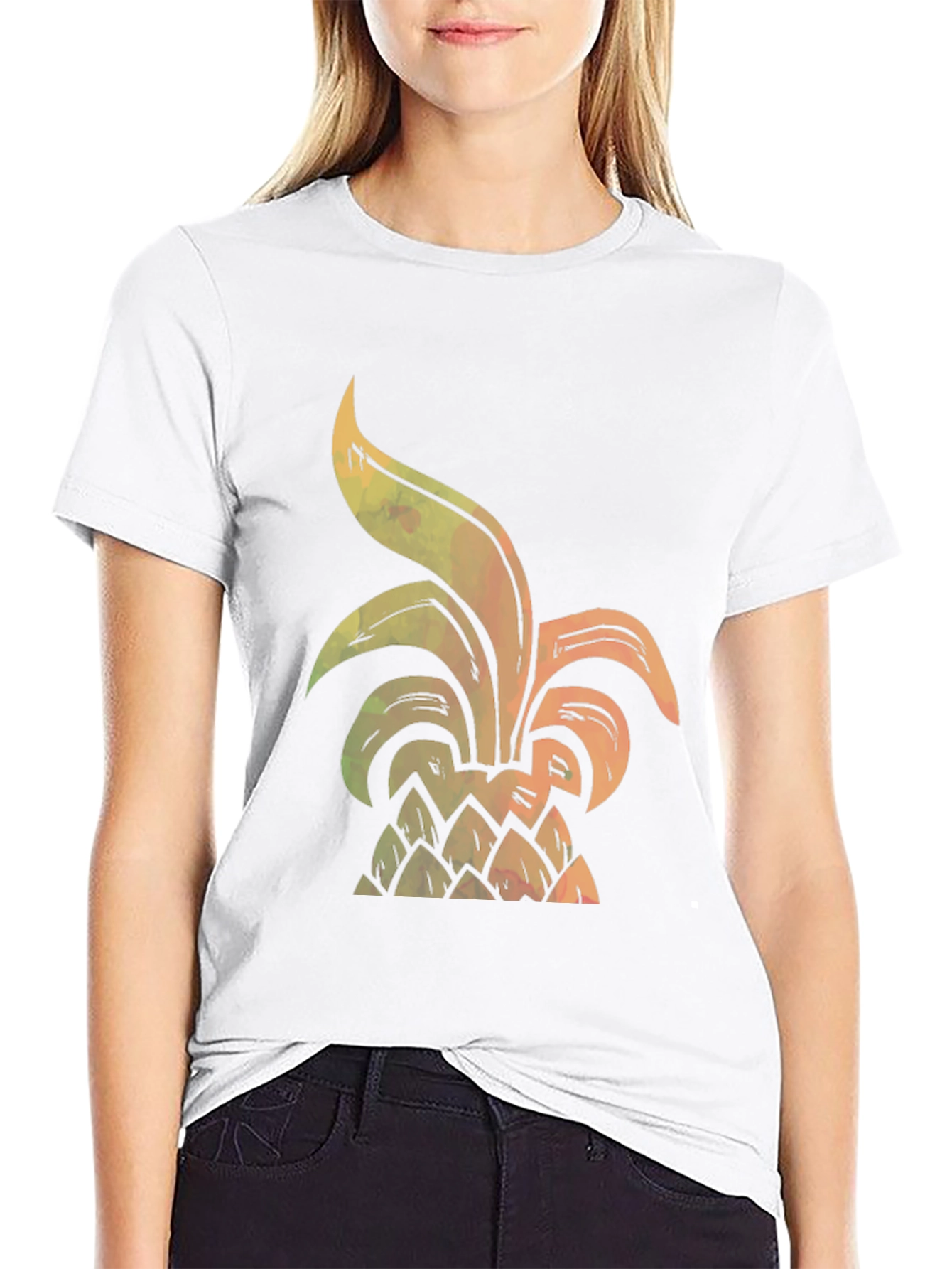 Black Pineapple Graphic Tee - Tropical Vibes view 9