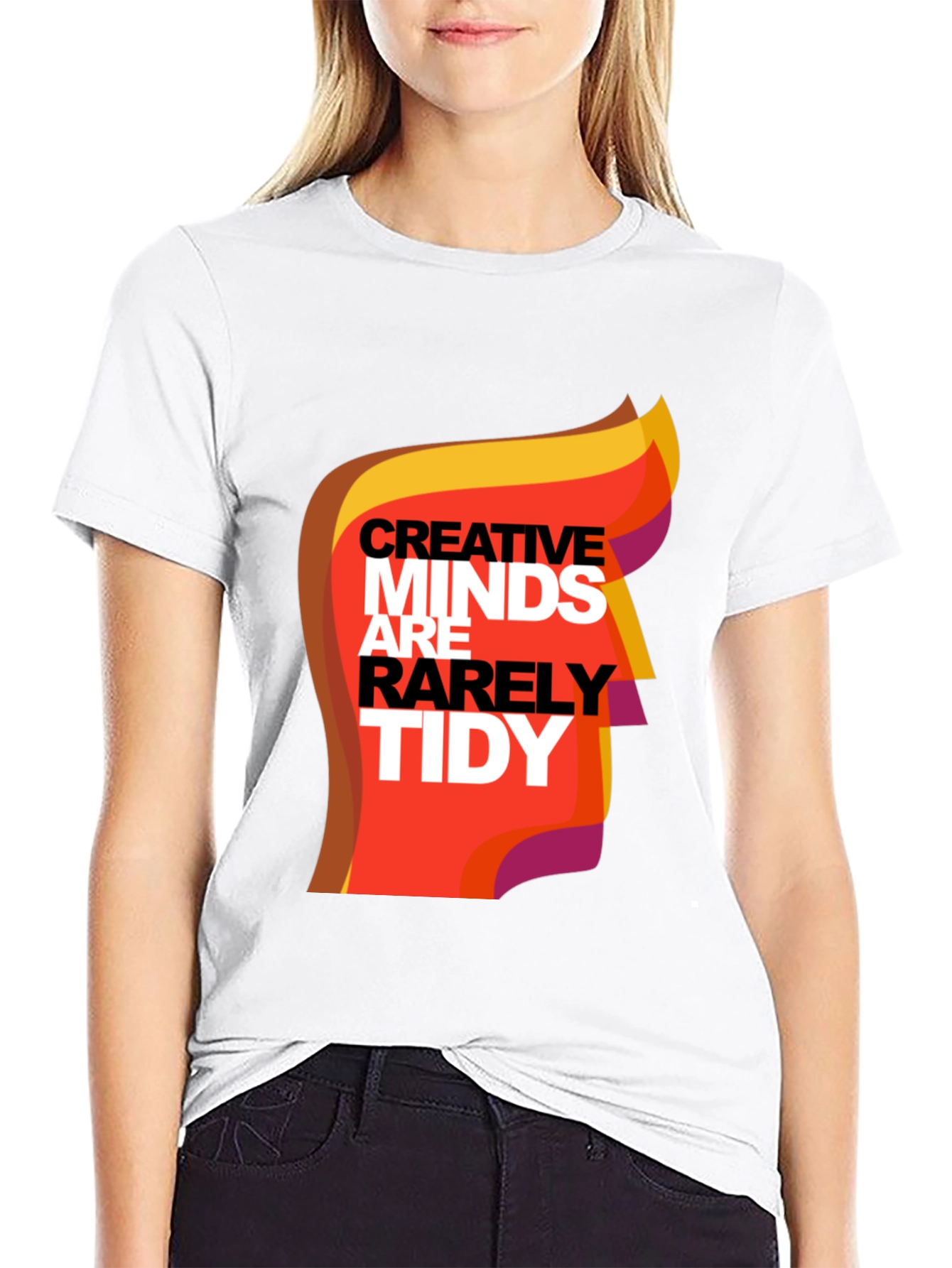Black Creative Minds Graphic Tee - Unisex Black T-Shirt view 9