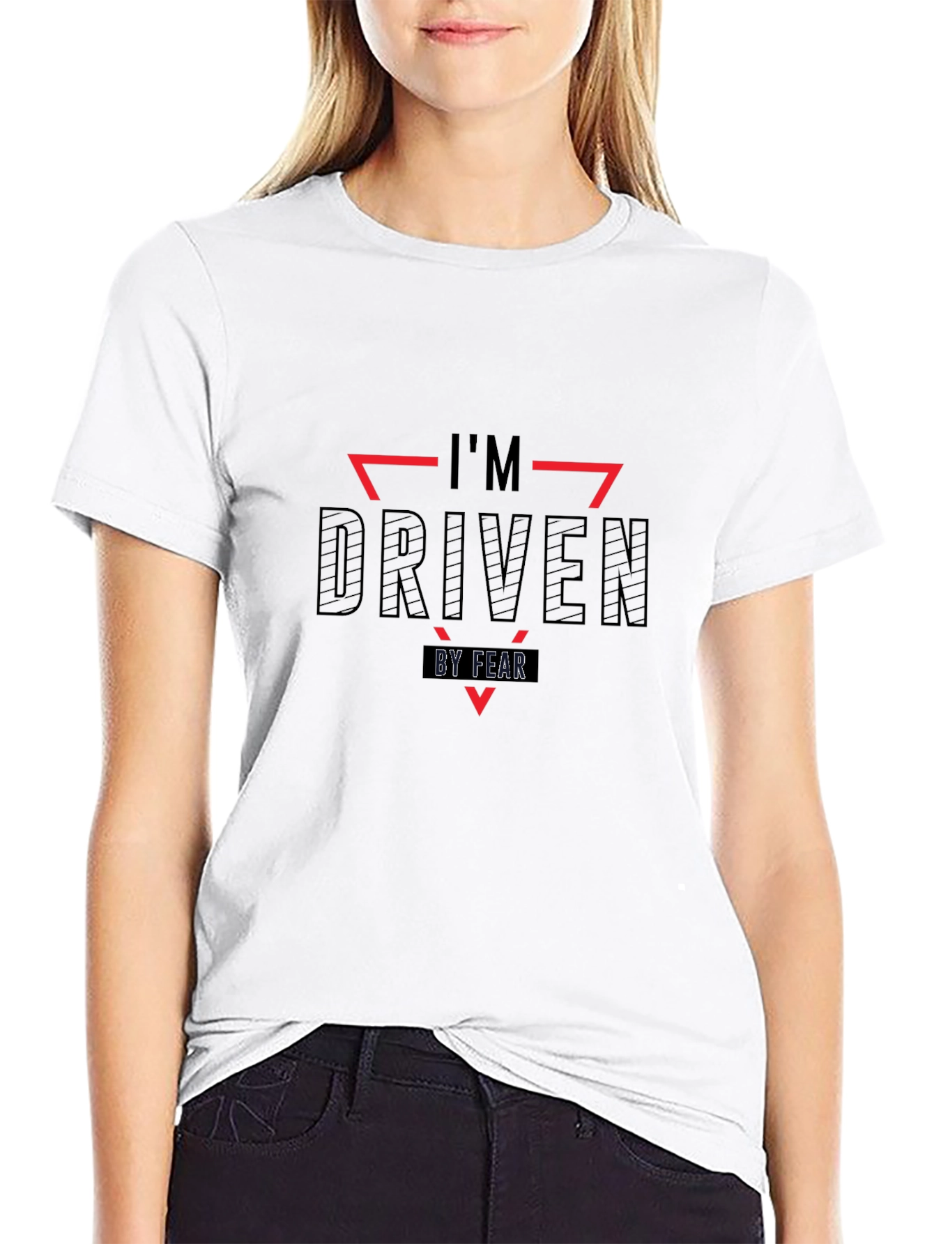Black I'm Driven By Fear T-Shirt view 9