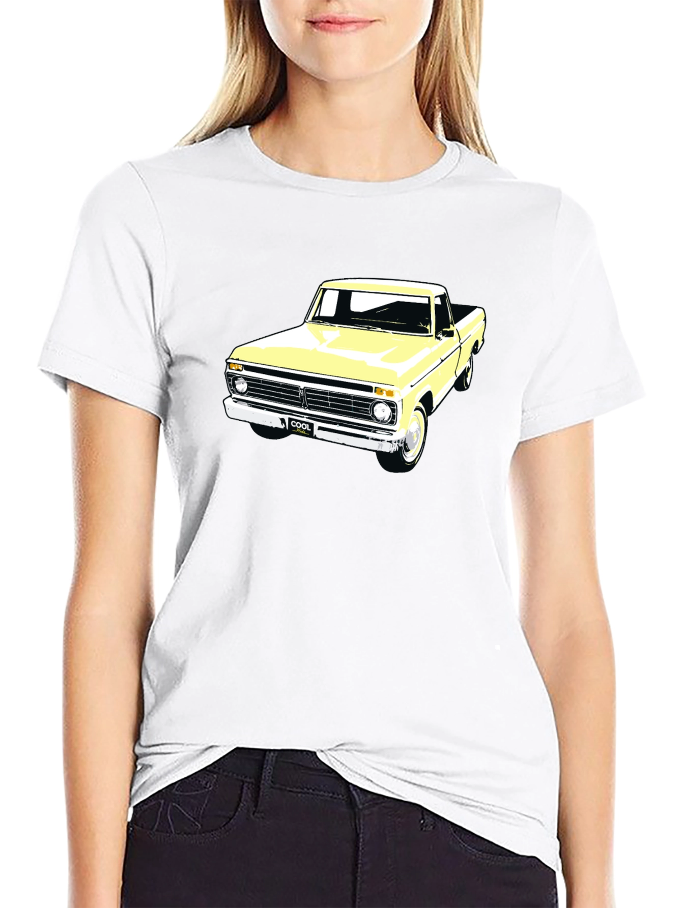 Black Classic Truck Graphic Tee - Cool Vintage Style view 9
