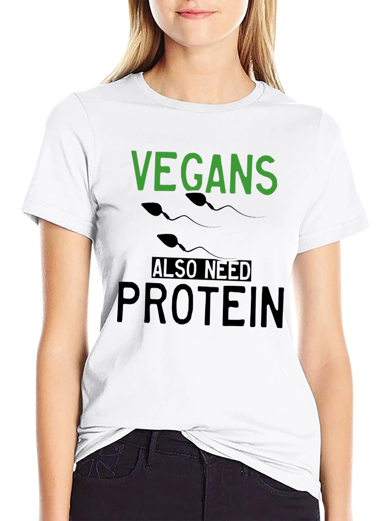 Vegans Need Protein T-Shirt - 9