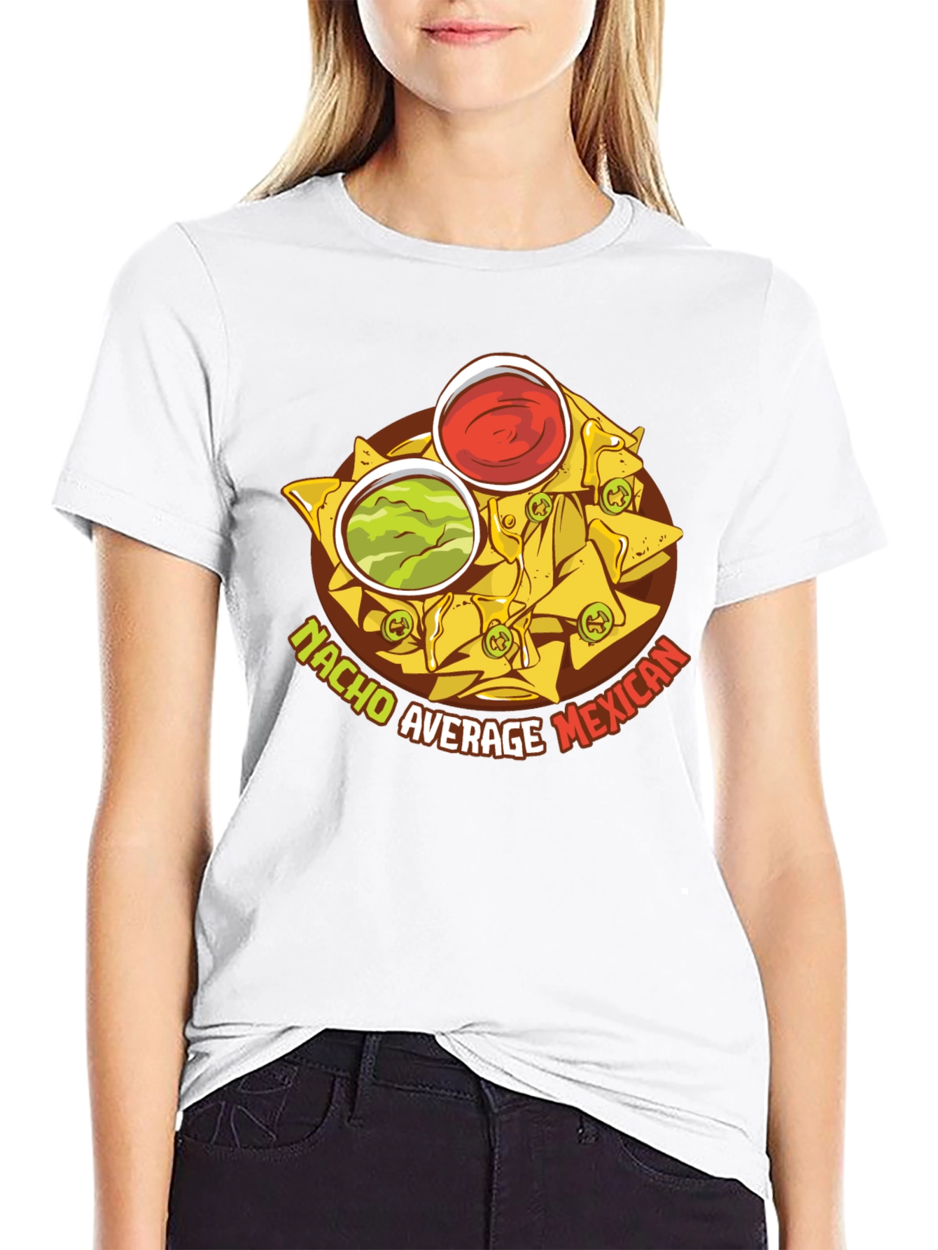 Black Nacho Average Mexican Food T-Shirt view 9