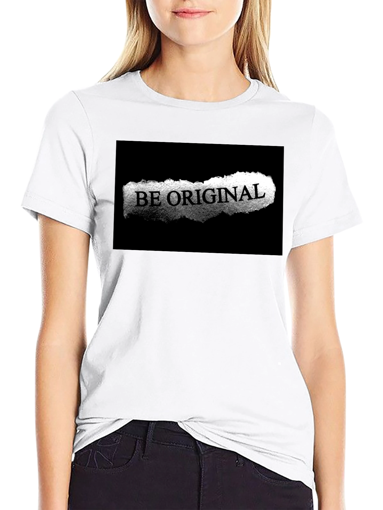 Black Be Original Black Graphic Tee view 9