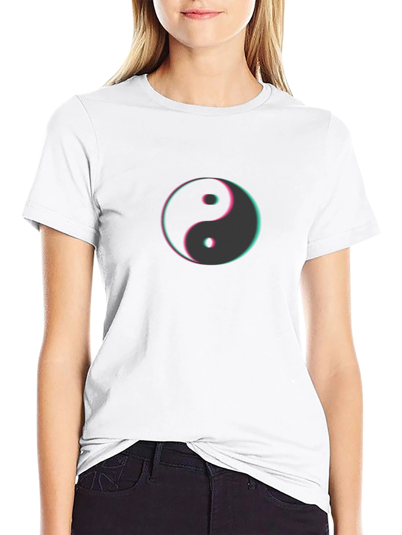 Black Yin Yang Graphic Tee - Stylish Comfort view 9