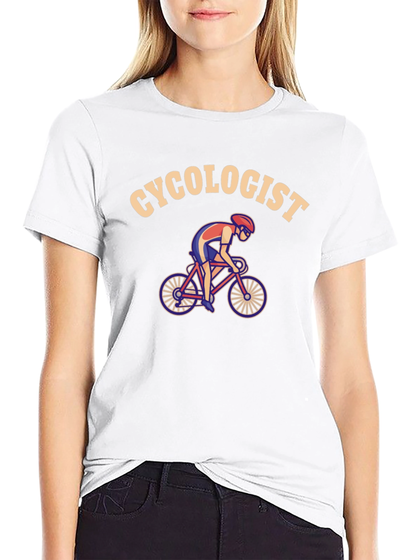 Black Cycologist T-Shirt - Cyclist Humor Tee view 9