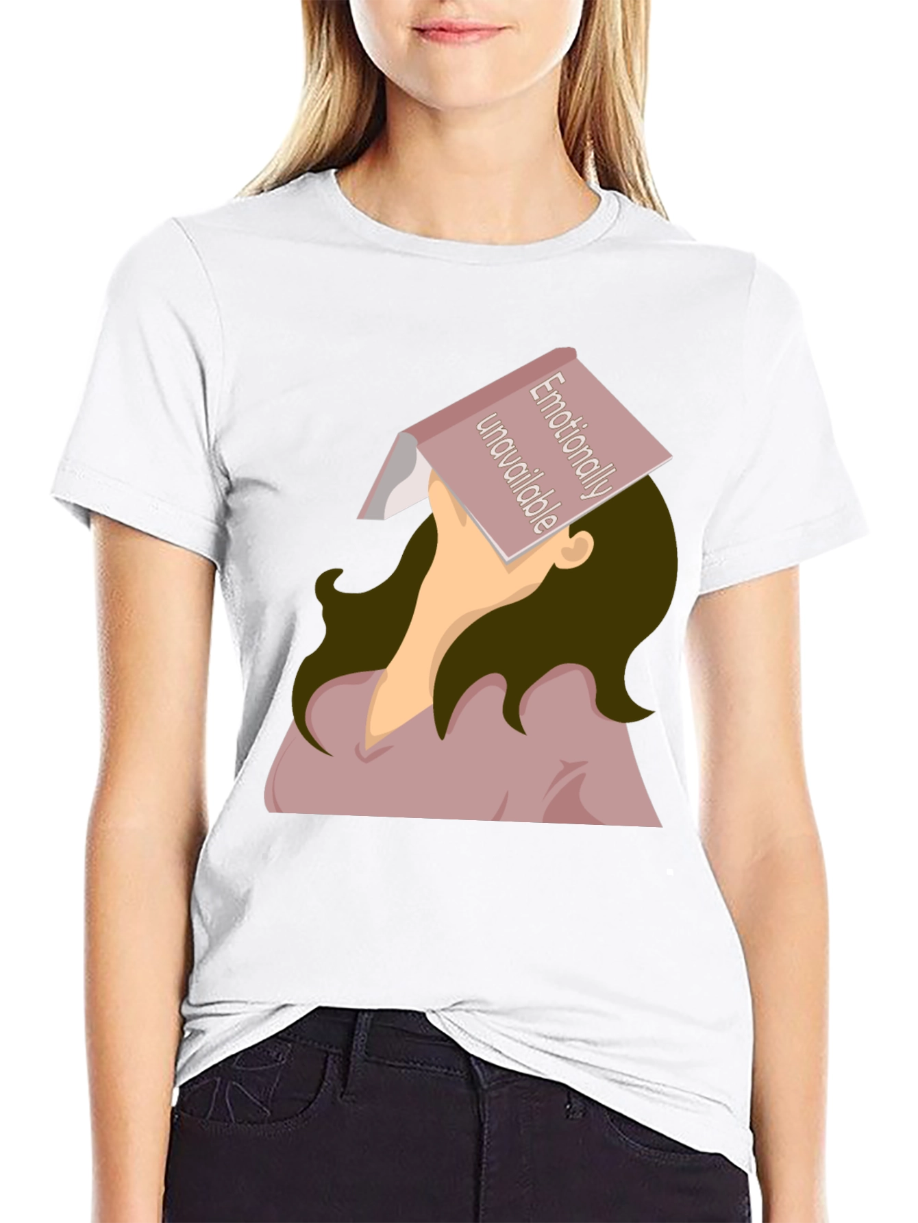 Black Emotionally Unavailable Graphic Tee view 9