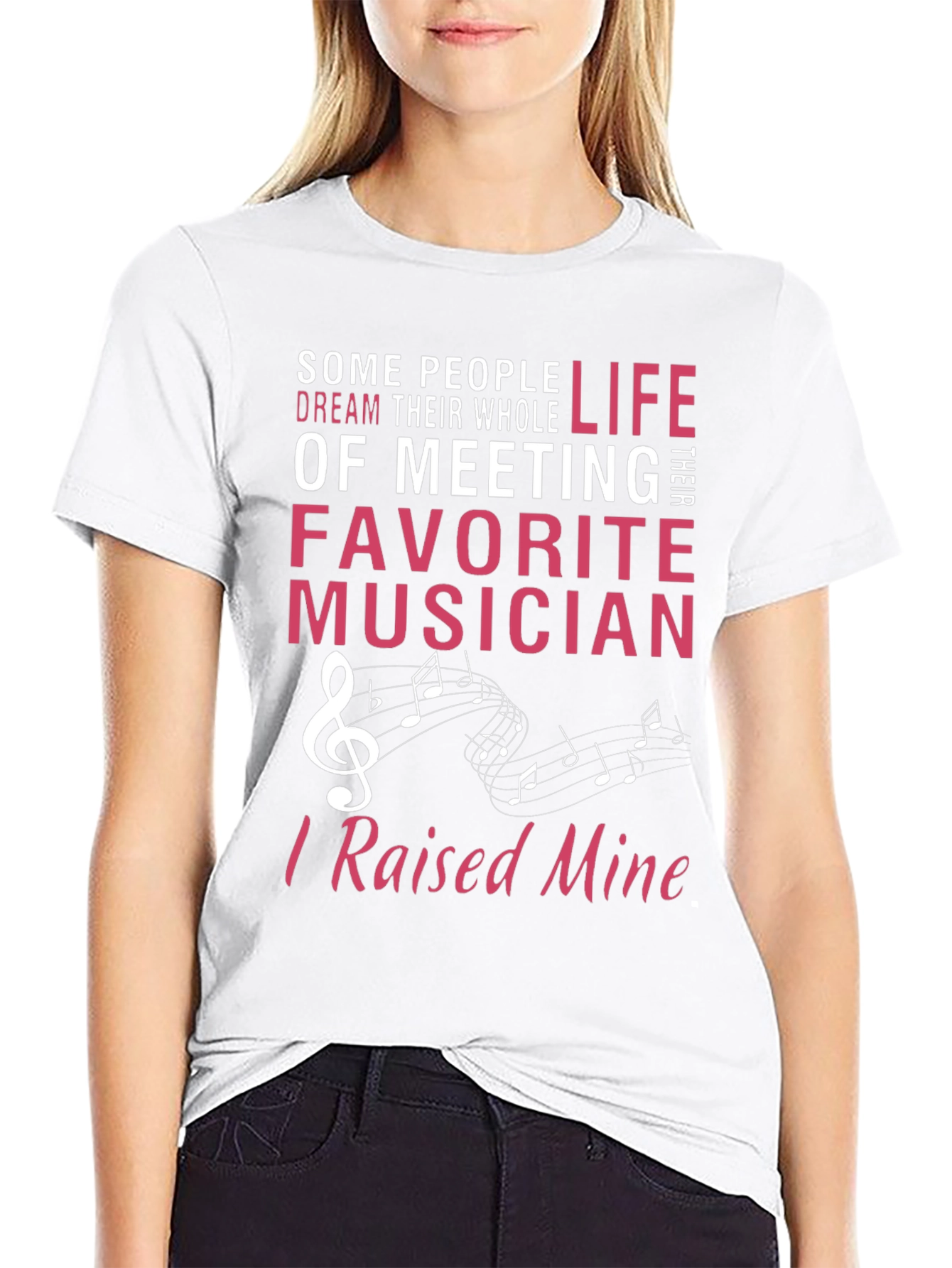 Black Musician's Parent T-Shirt - Raised Mine! view 9