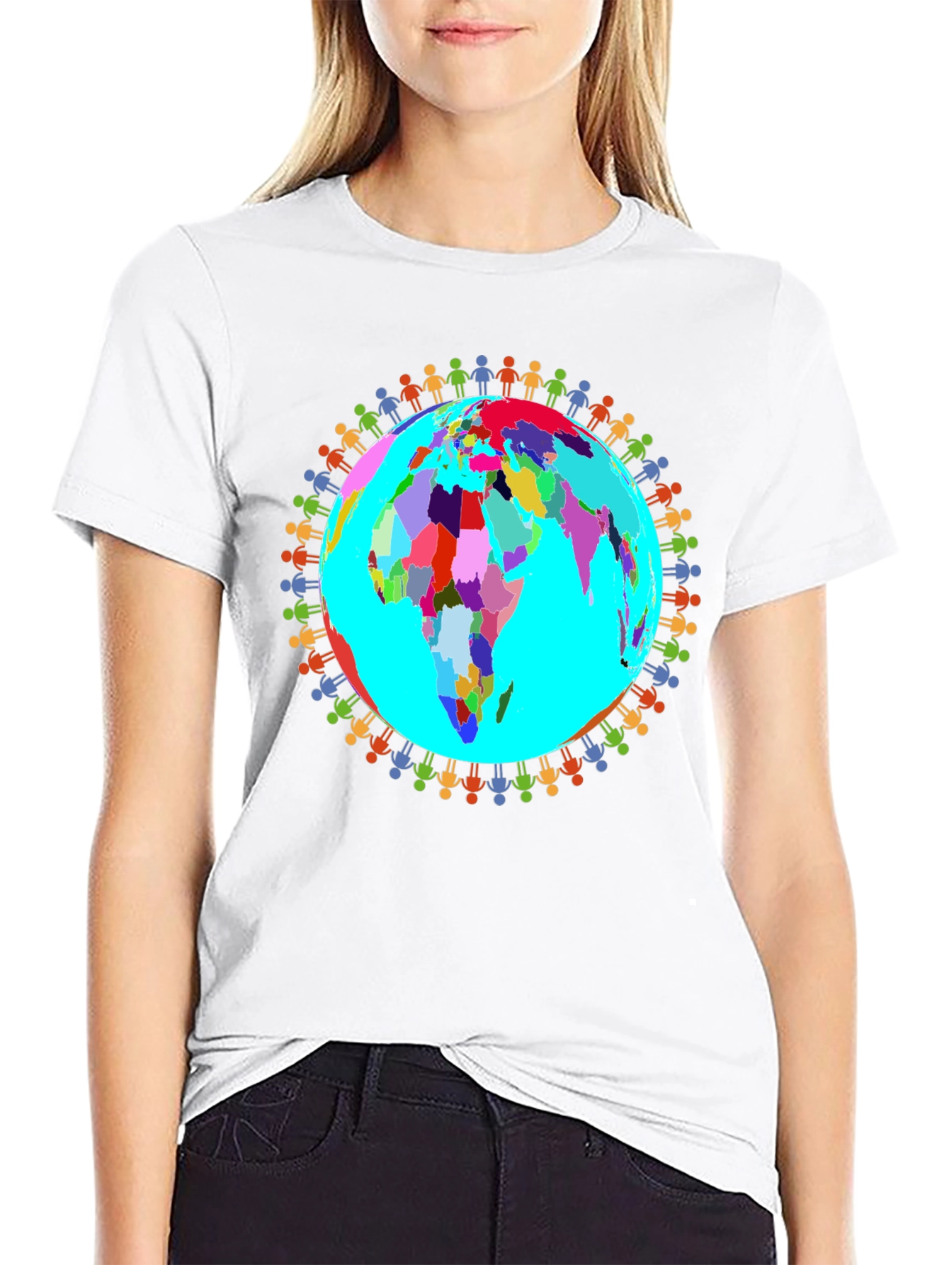 Black Unity Earth T-Shirt view 9