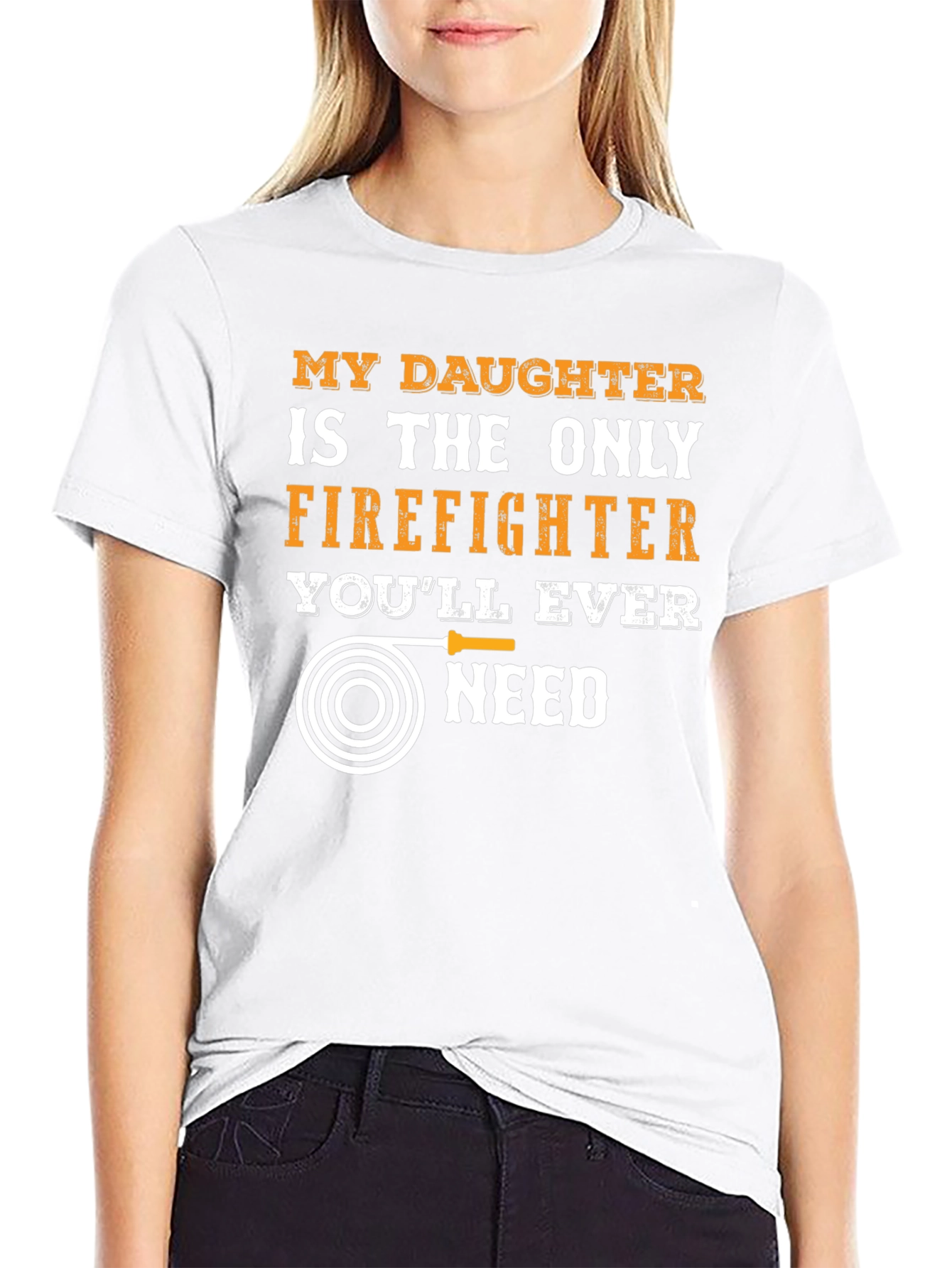 Black Firefighter's Daughter T-Shirt - Heroic Pride Tee view 9