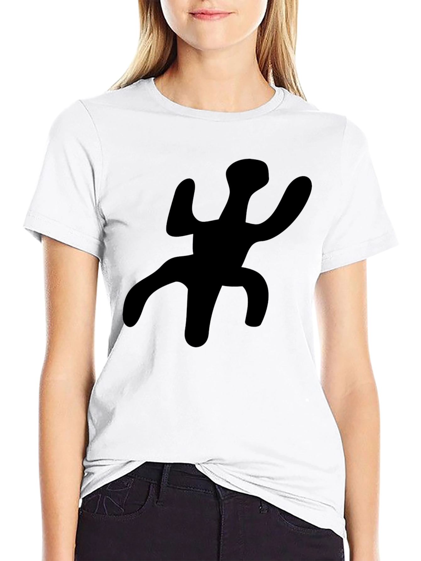 Black Unique Black Graphic Tee - Casual Style view 9