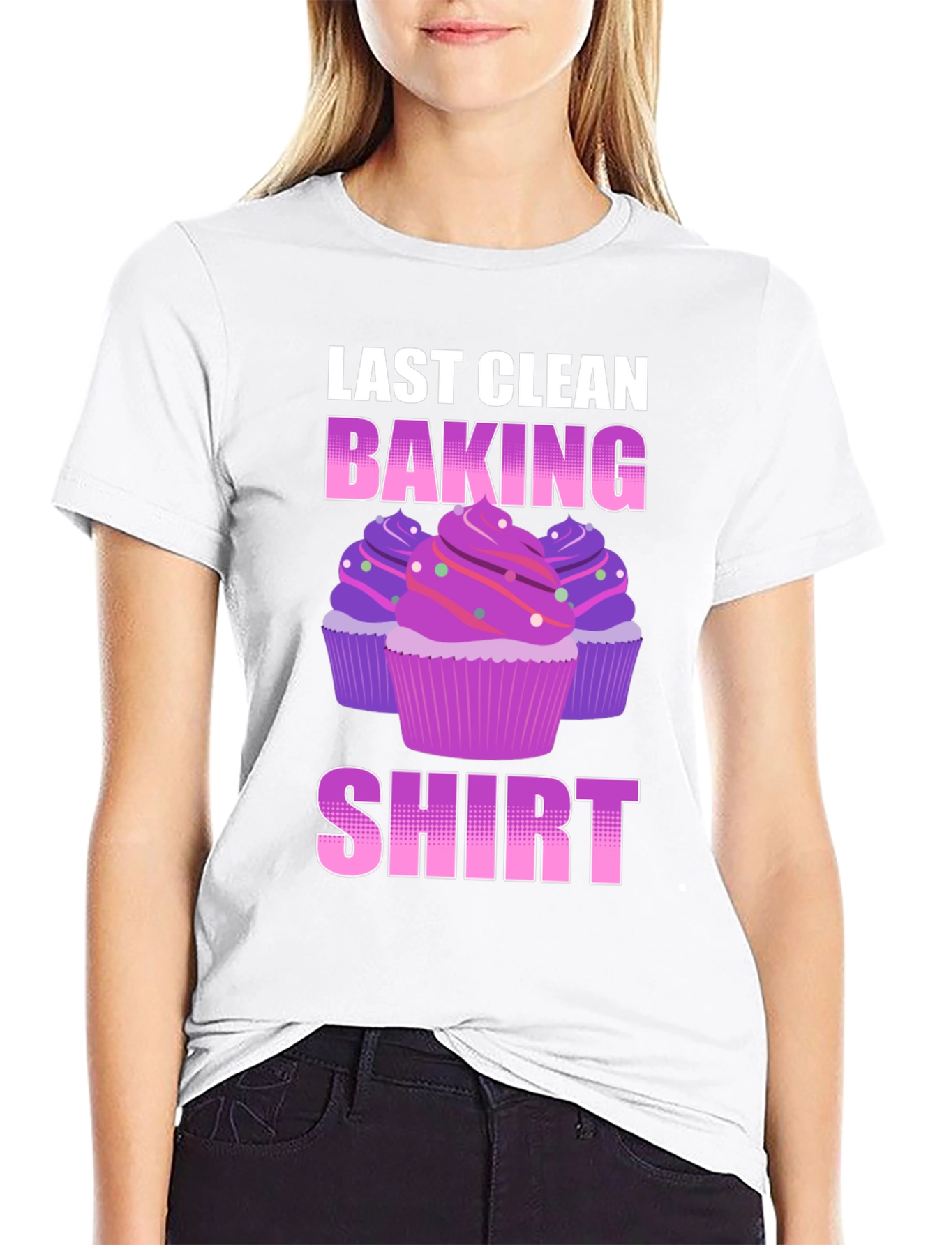 Black Last Clean Baking Shirt - Cupcake T-Shirt view 9