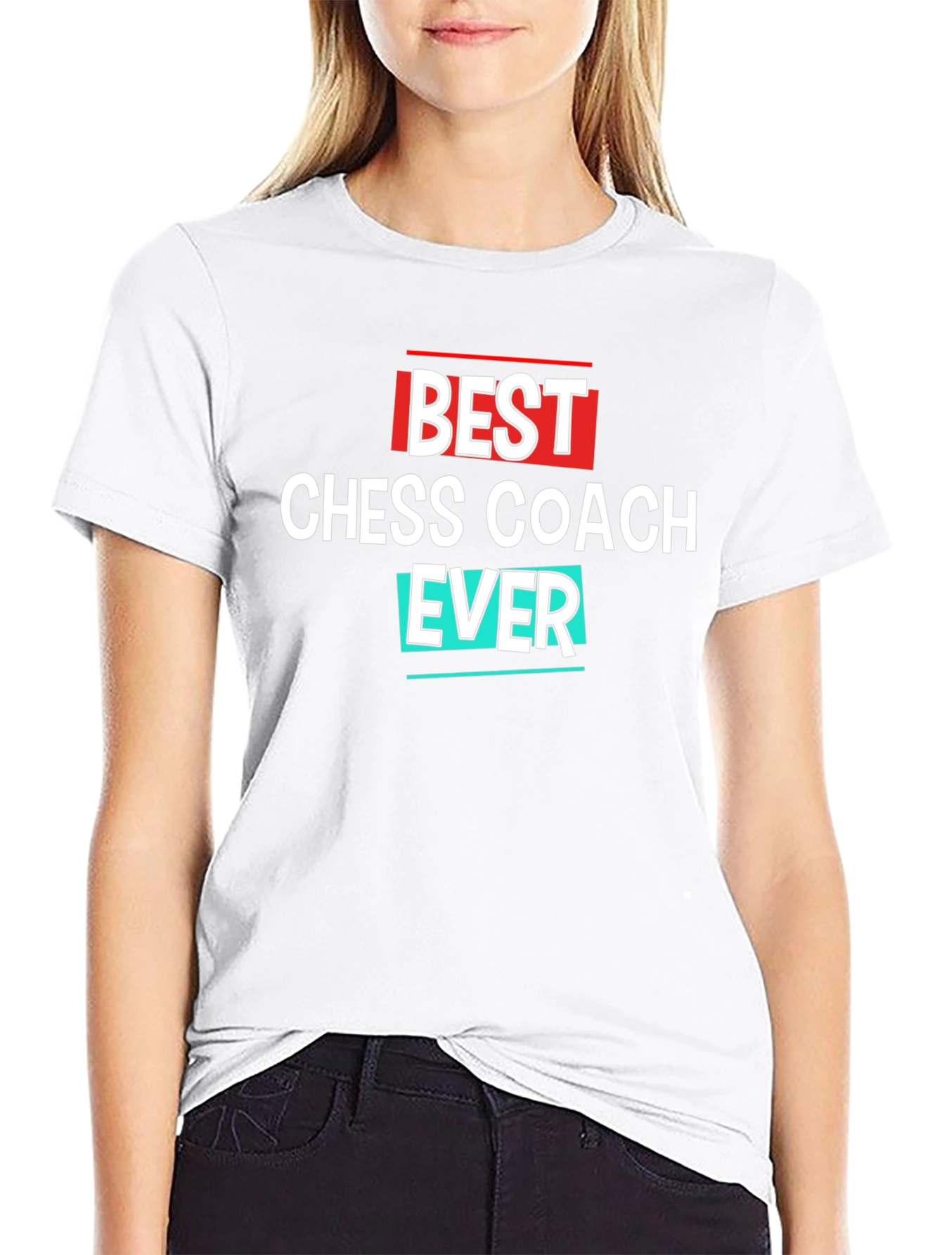 Black Best Chess Coach Ever T-Shirt - Great Gift! view 9