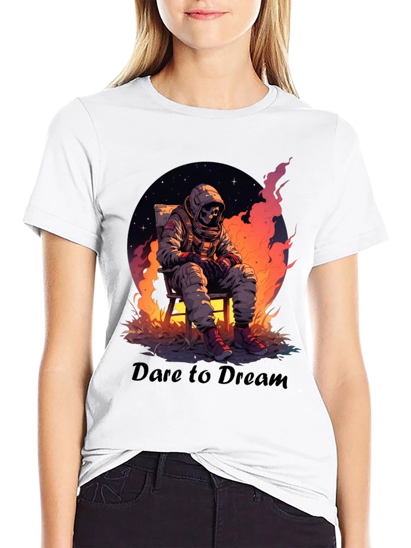 Black Dare to Dream Graphic T-Shirt view 9