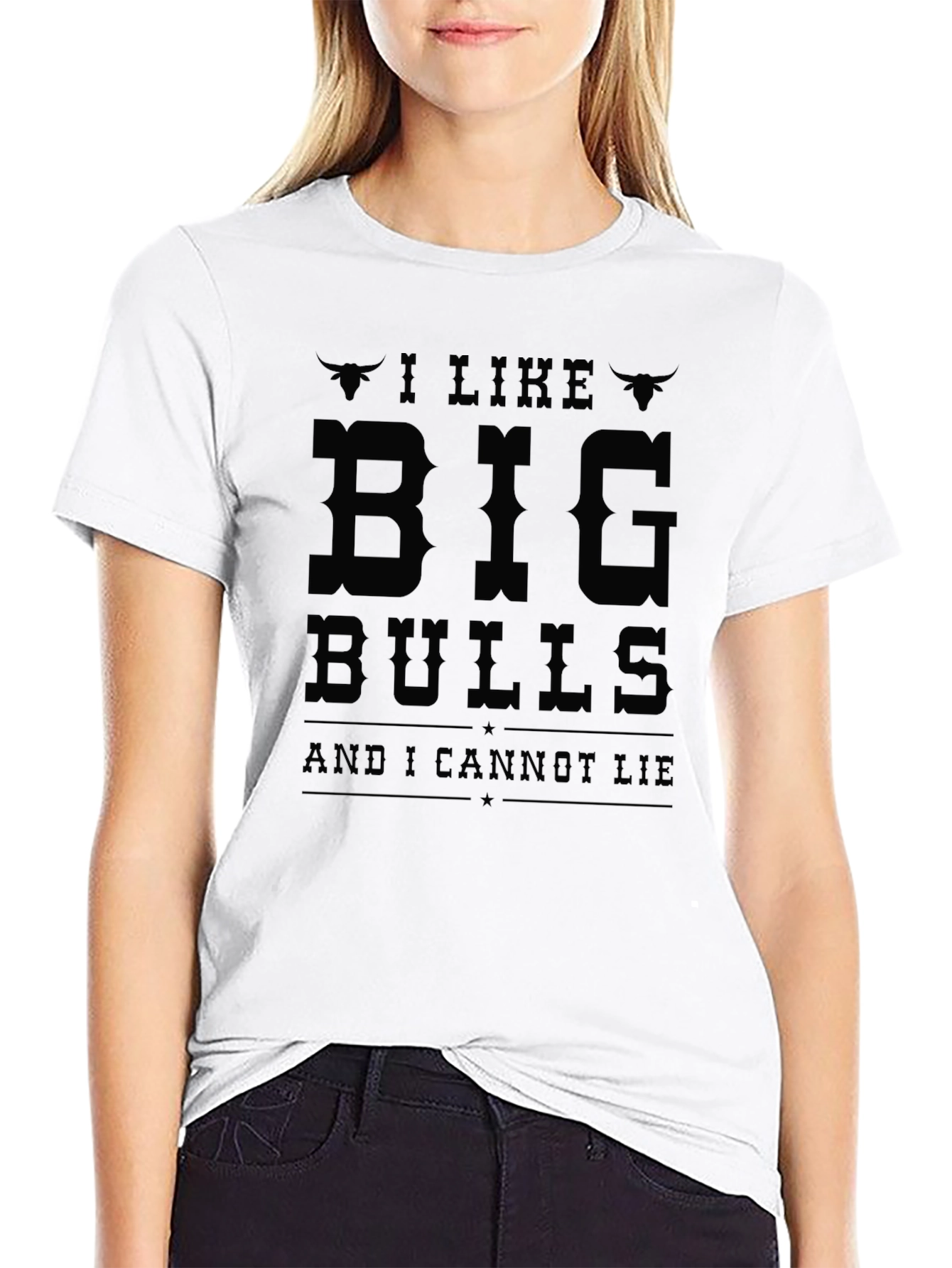 Black I Like Big Bulls T-Shirt - Funny Graphic Tee view 9