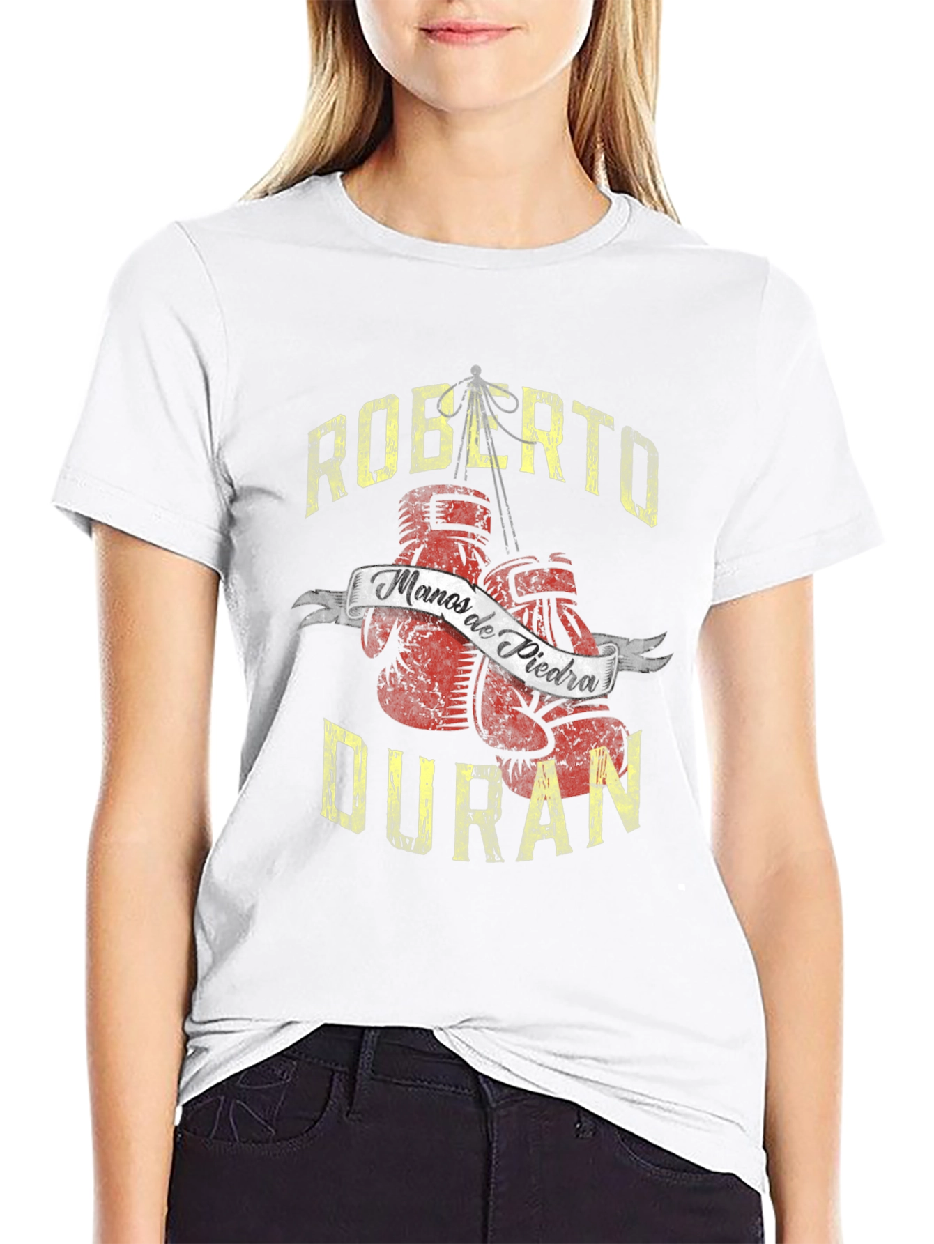 Black Roberto Duran Boxing T-Shirt view 9