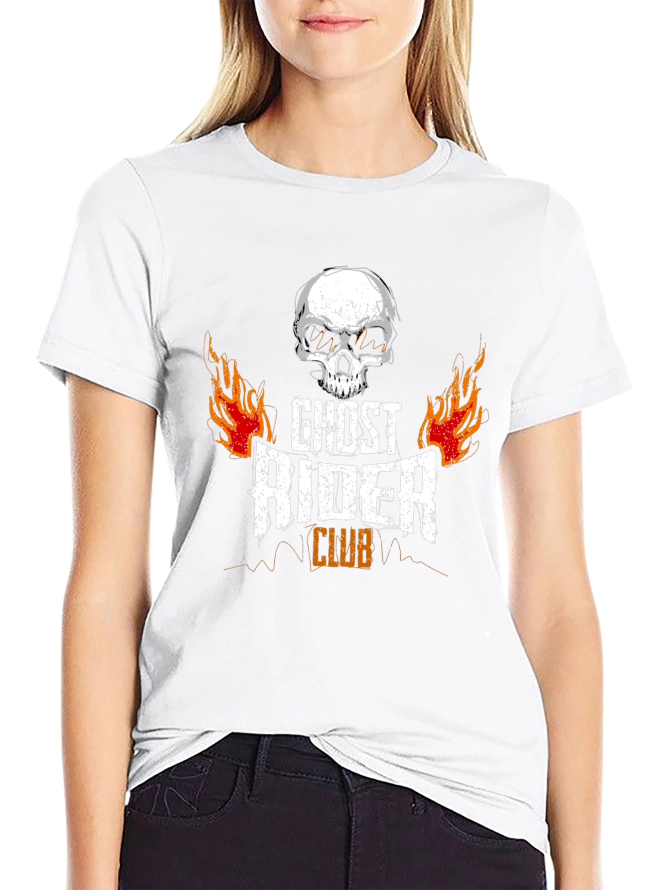 Black Ghost Rider Club Black T-Shirt view 9