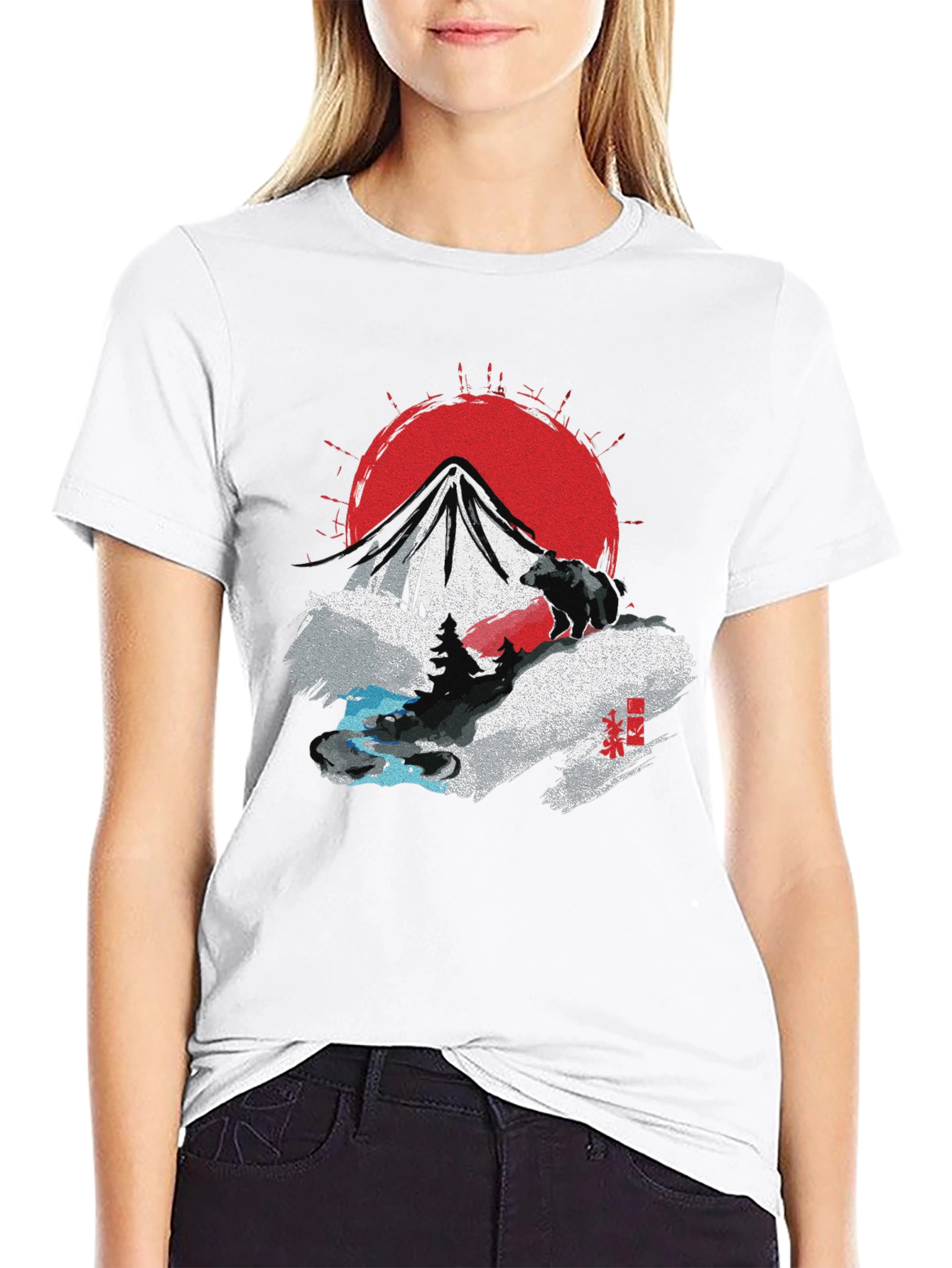 Black Mountain Bear Graphic T-Shirt view 9