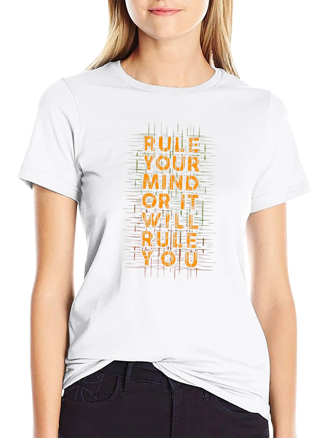Black Rule Your Mind Graphic Tee - Black view 9