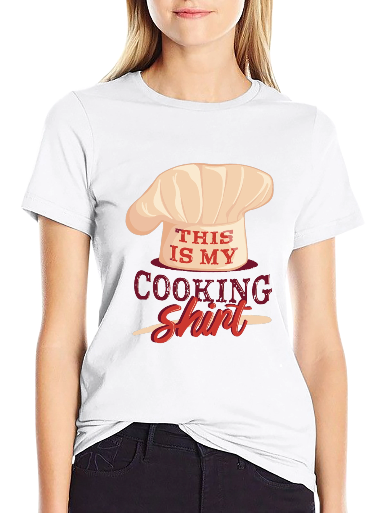 Black This Is My Cooking Shirt - Chef Hat Graphic Tee view 9