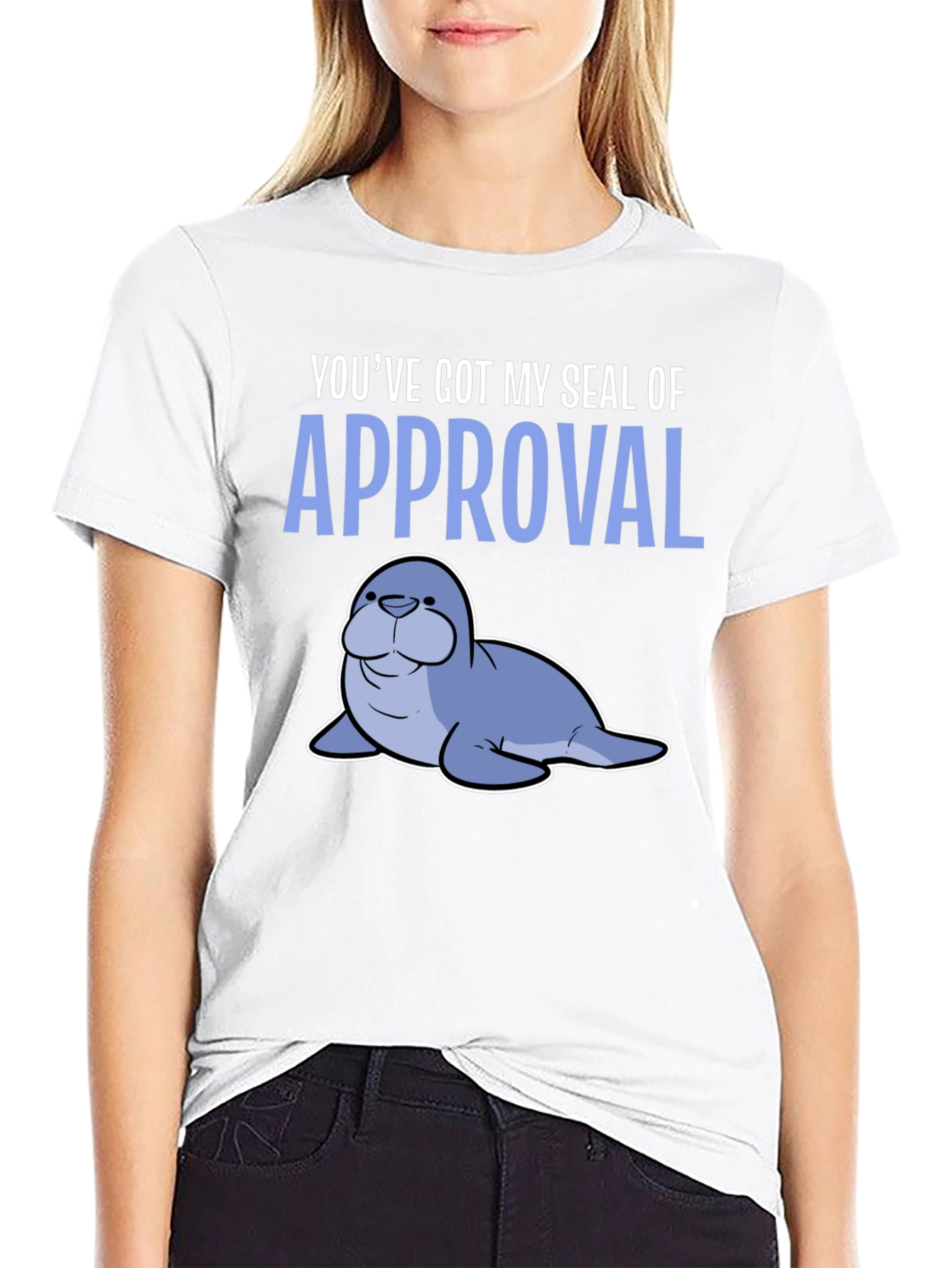 Black Seal of Approval Graphic T-Shirt view 9