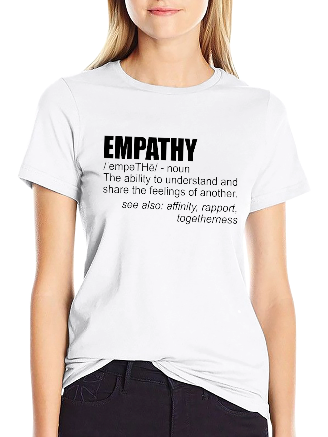 Black Empathy Definition T-Shirt - Understand & Share Feelings view 9