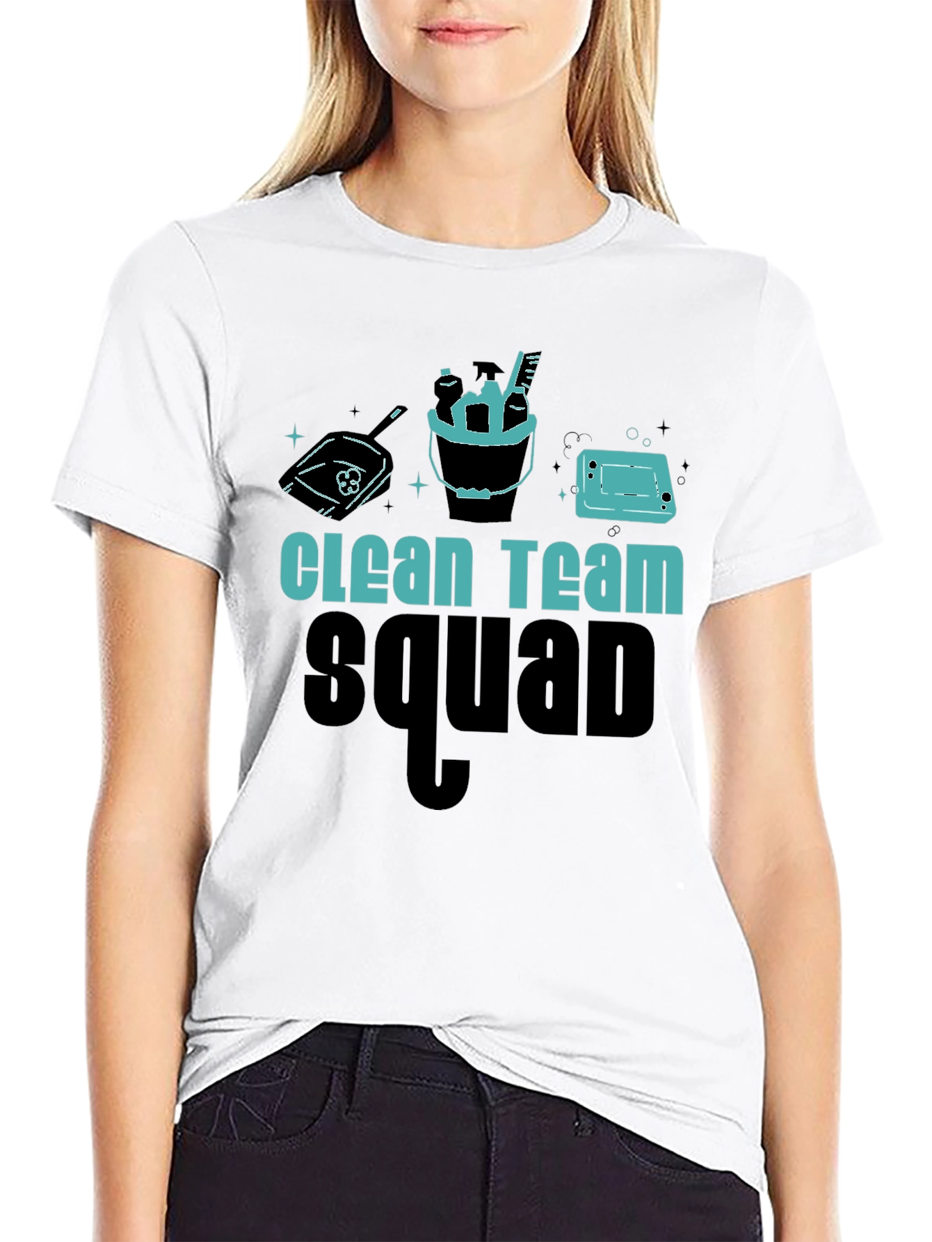 Clean Team Squad Black T-Shirt - 9