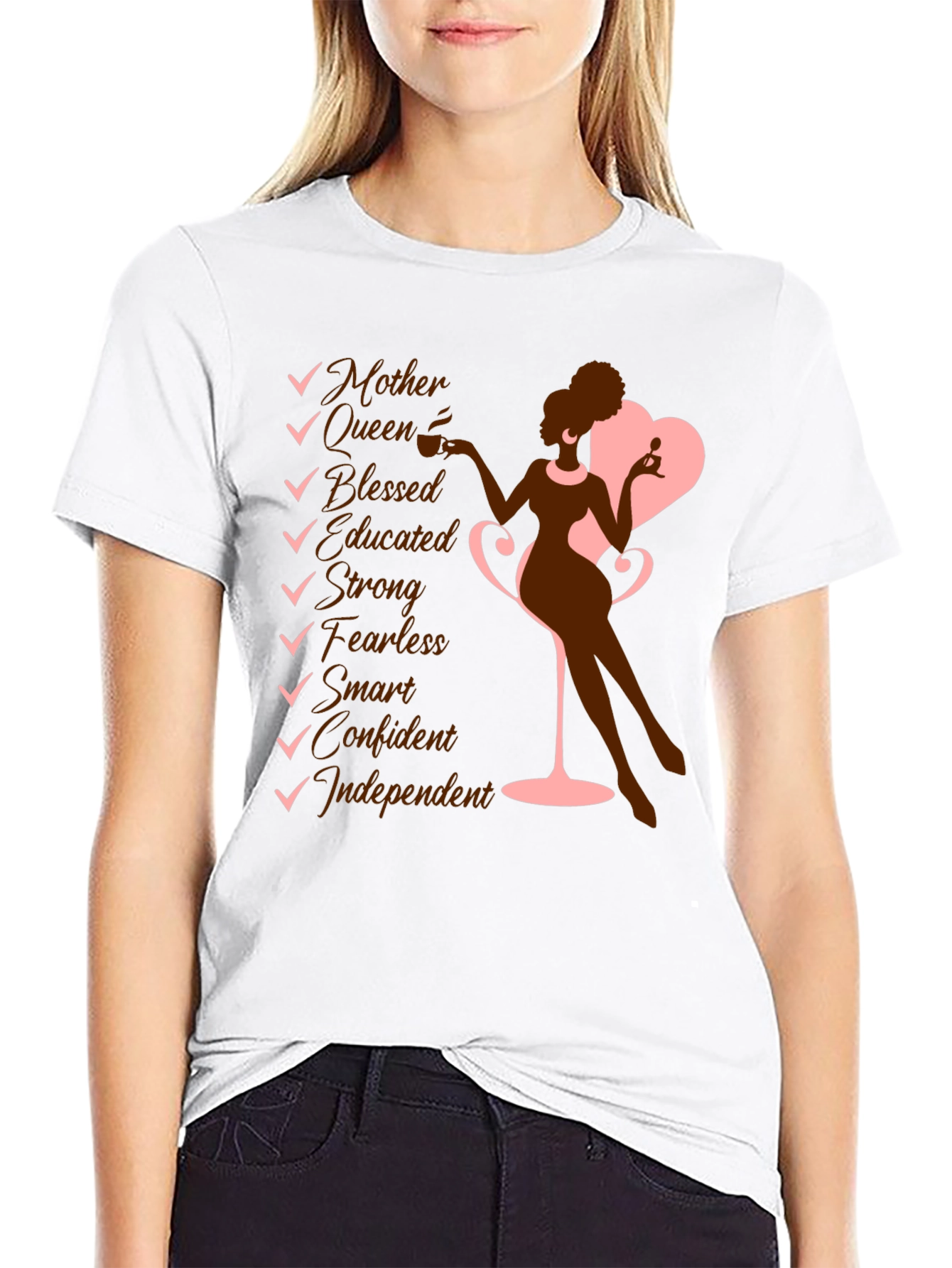 Empowered Woman Graphic Tee - Mother Queen Confident - 9