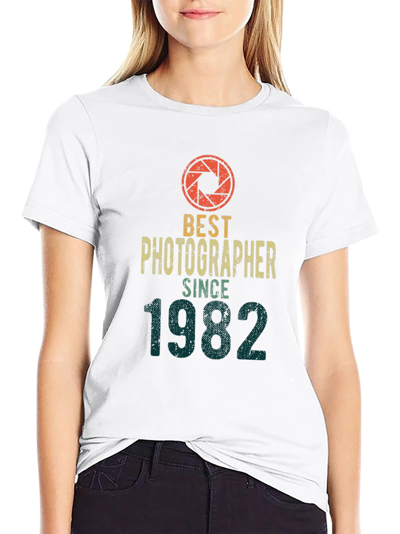Black Best Photographer Since 1982 Black T-Shirt view 9