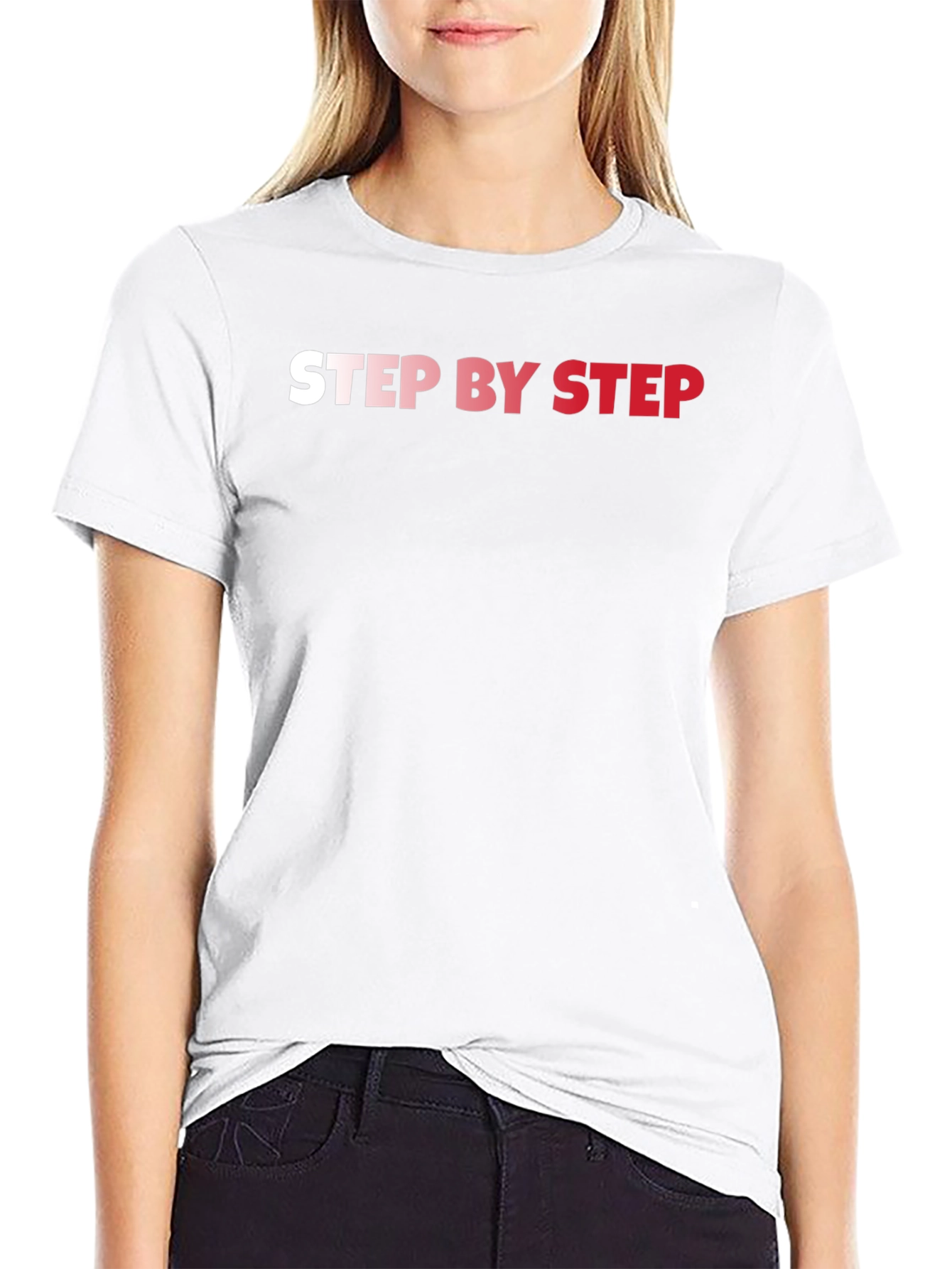 Black Step By Step Black Graphic T-Shirt view 9
