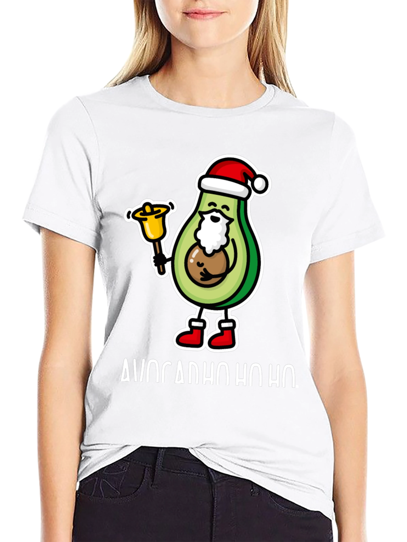 Avocado Ho Ho Ho Christmas T-Shirt - 9