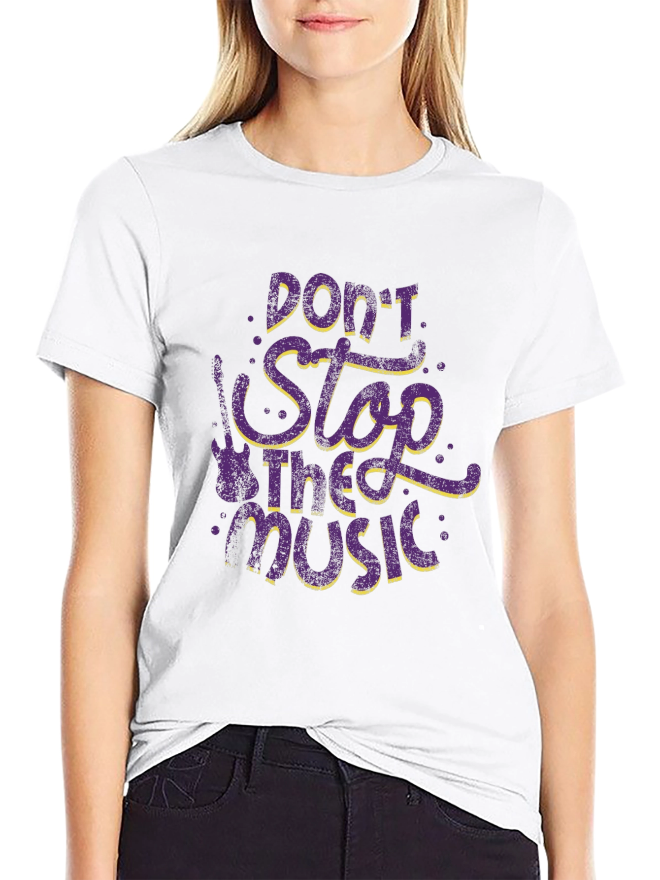 Don't Stop the Music Graphic Tee - 9