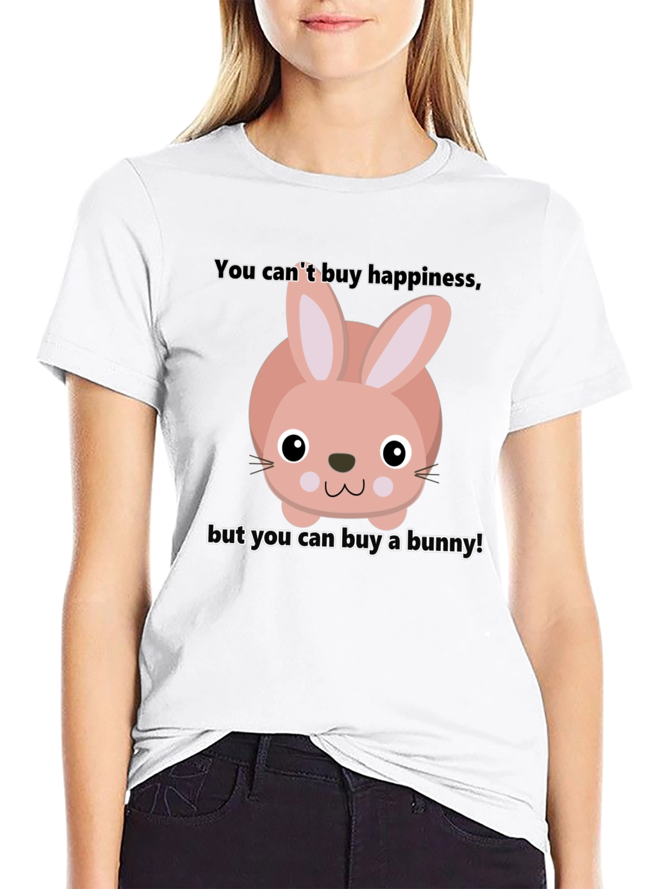 Black Funny Bunny T-Shirt - Buy Happiness view 9