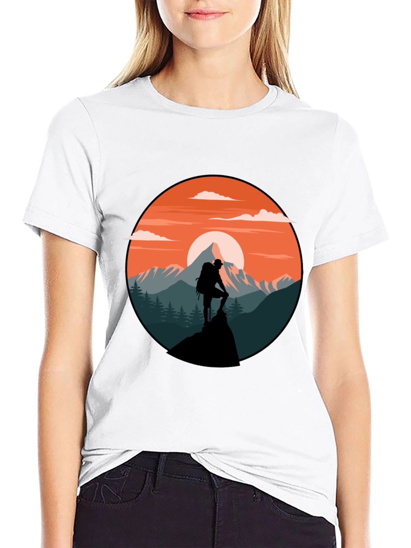 Black Mountain Hiker Graphic T-Shirt view 9