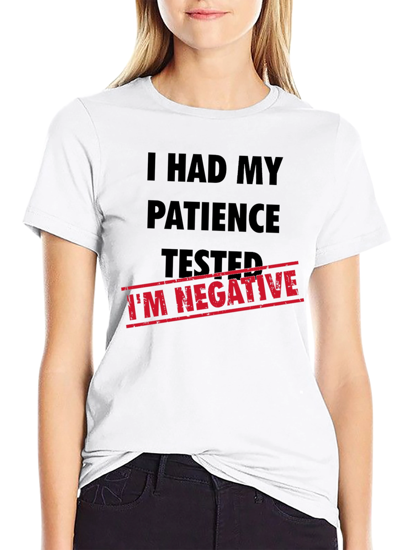 Black I Had My Patience Tested - Men's Novelty Graphic T-Shirt view 9
