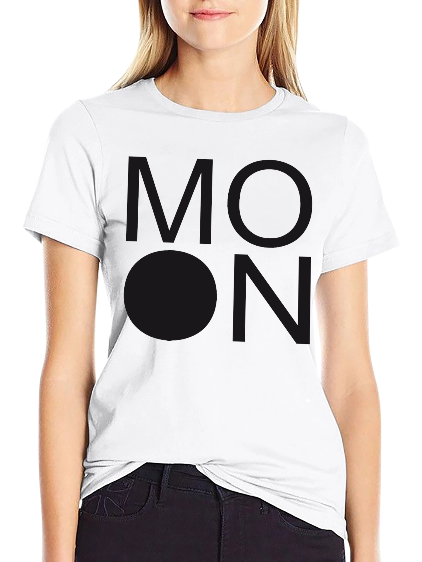 Black Men's Black T-Shirt with Subdued Graphic Print view 9