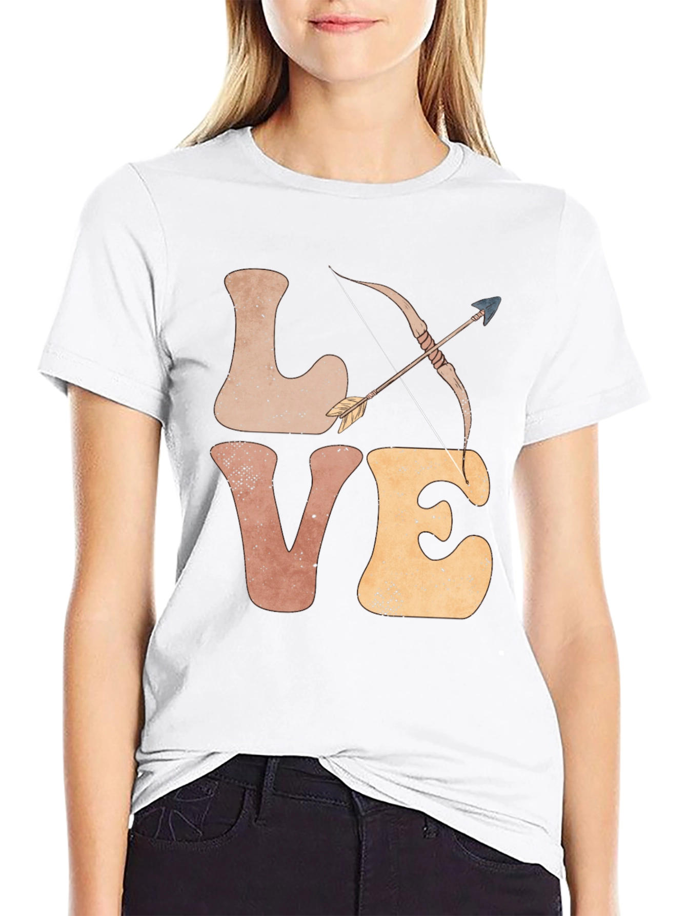 Black Love Archery T-Shirt - Men's Graphic Tee view 9