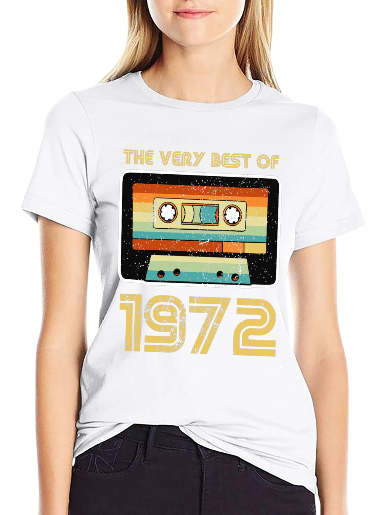 Black Vintage 1972 Cassette Tape T-Shirt view 9