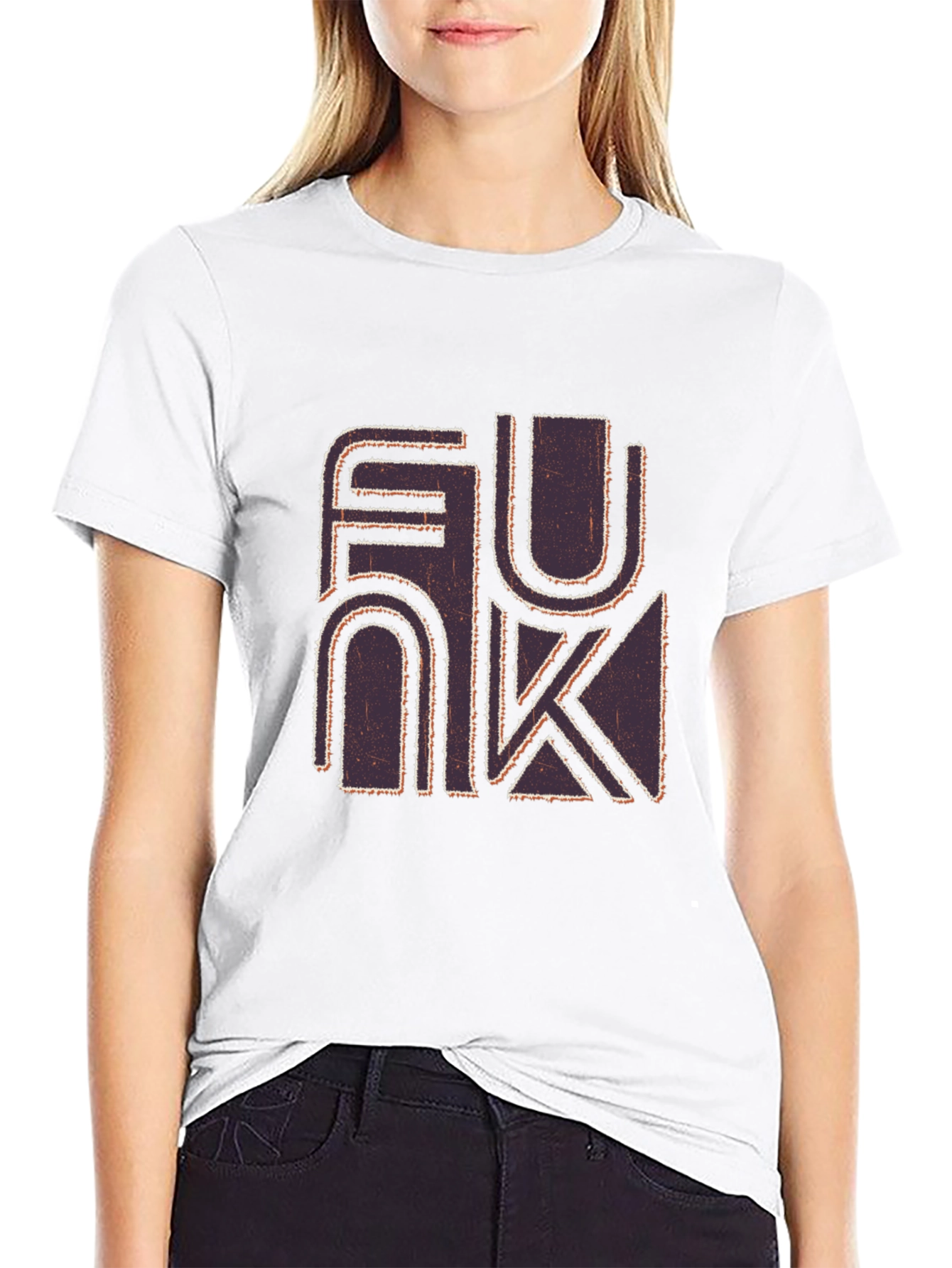 Black Funk Graphic Print Black T-Shirt view 9
