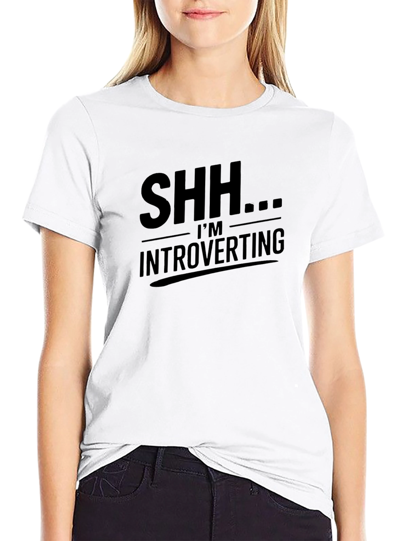 Black Introverting T-Shirt - Funny Sarcastic Tee view 9
