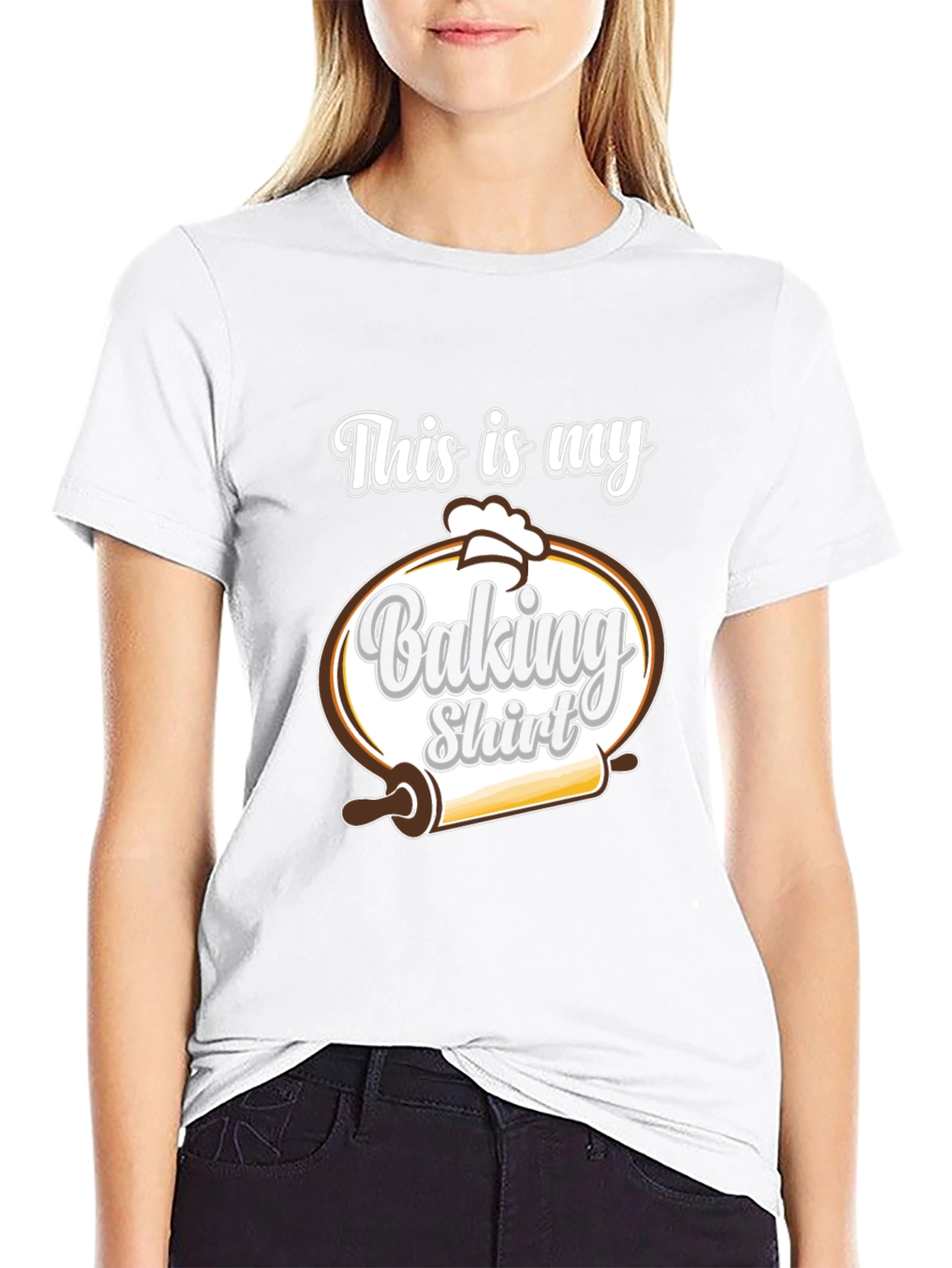 Black Funny Baking Shirt - This is My Baking Shirt view 9