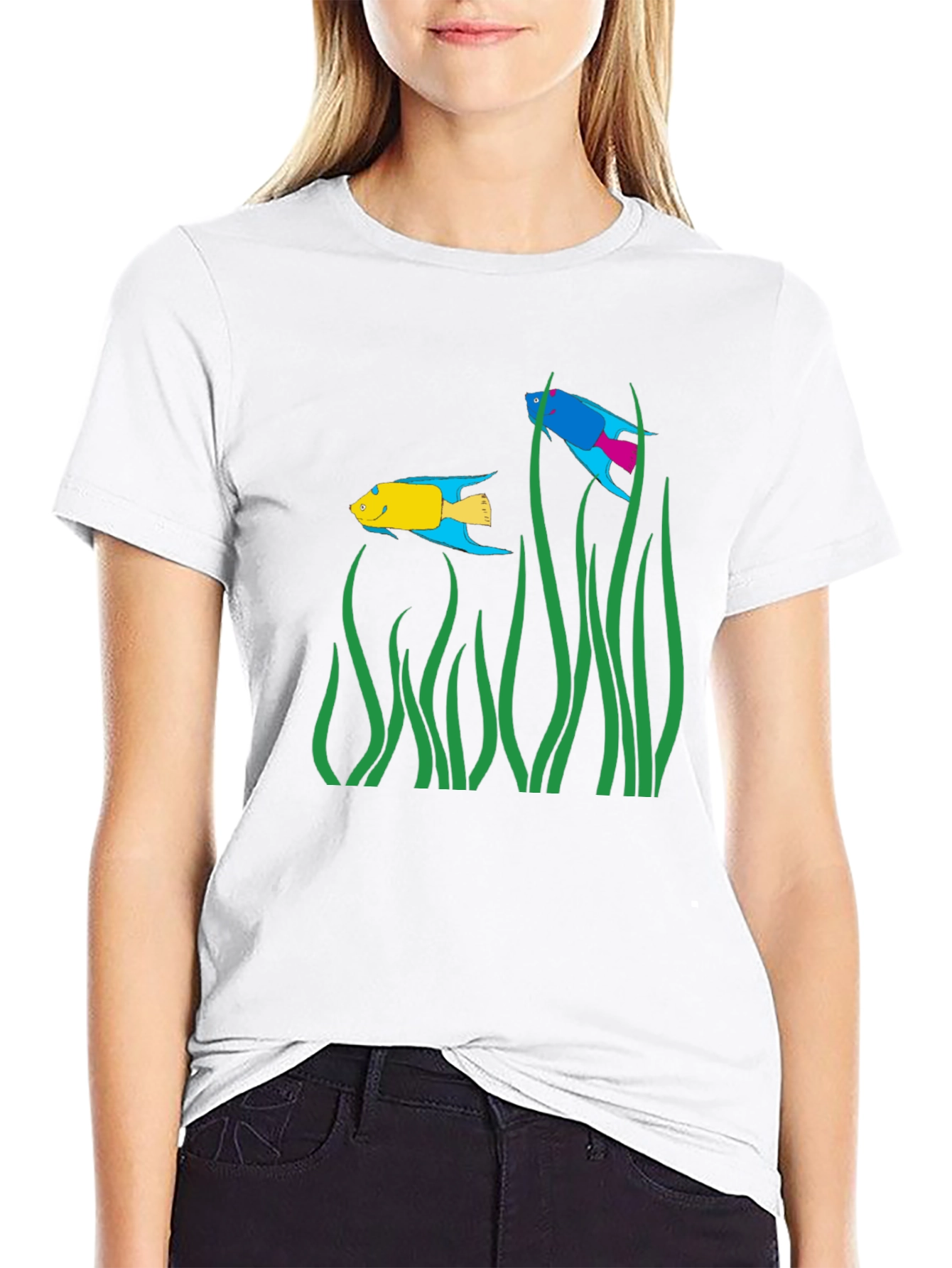Black Fish Tank Graphic T-Shirt view 9