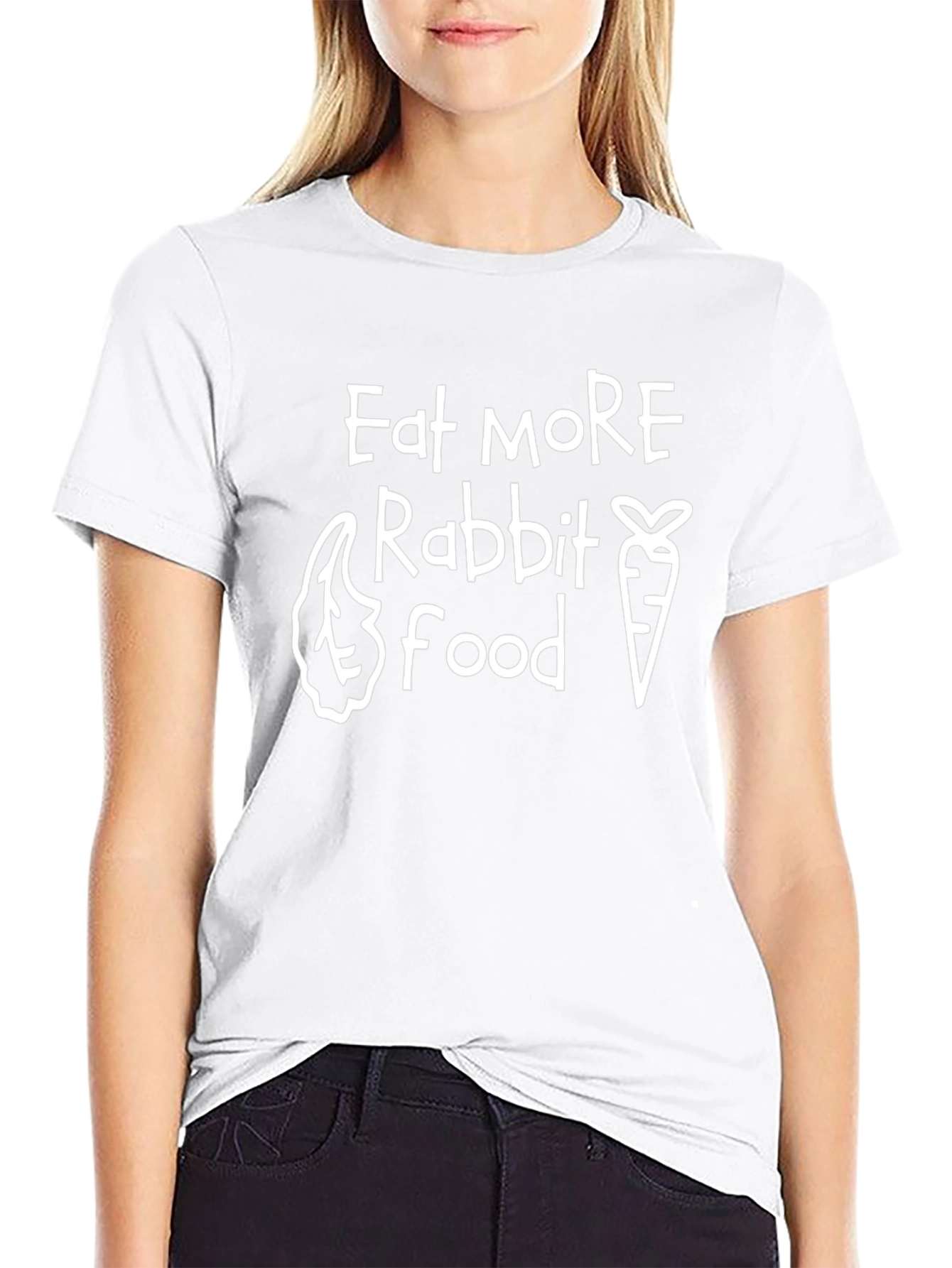 Eat More Rabbit Food Graphic Tee - 9