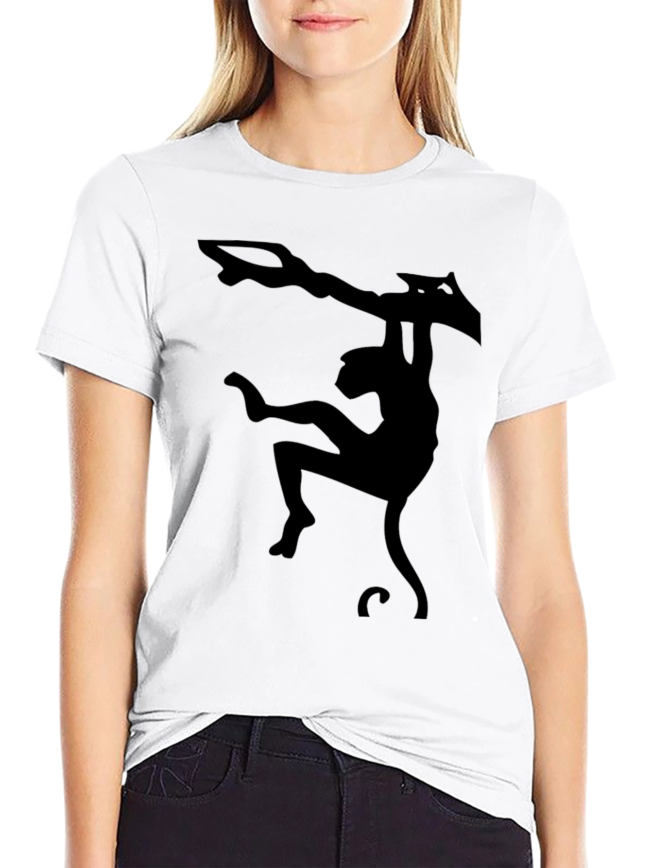 Black Monkey Bar Silhouette Graphic Tee - Black view 9